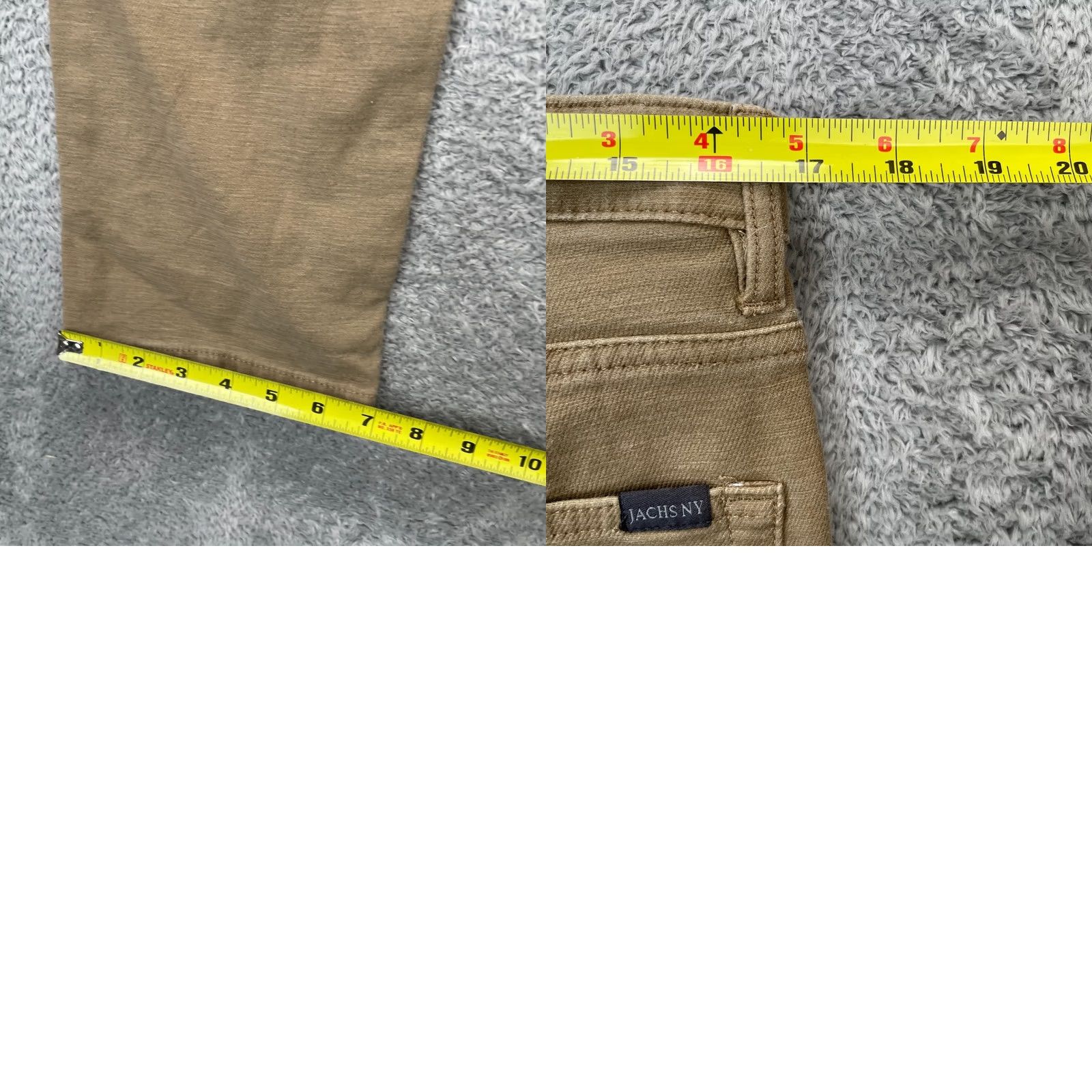 Logo 7 JACHS Pants Mens 34x30 Beige Ankle Cotton Stretch Straight Leg Logo Outdoor Shirt? Size US 34 / EU 50 - 8 Thumbnail