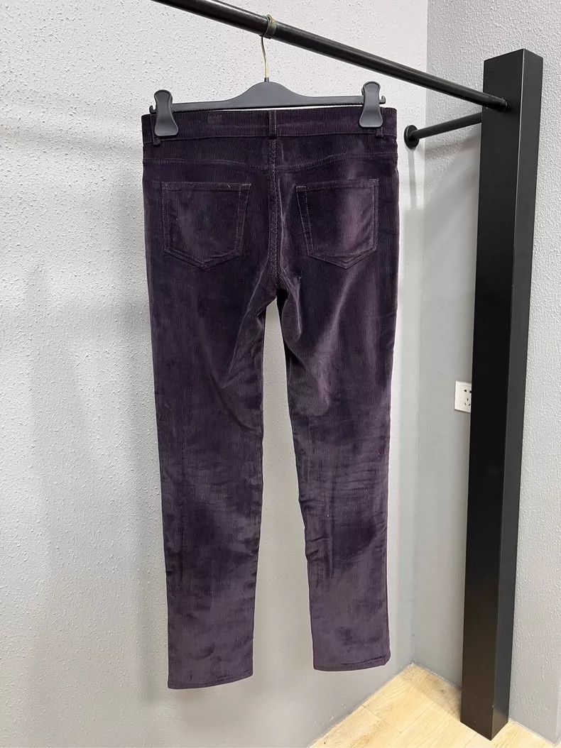 Loro Piana LORO PIANA size42 Purple corduroy trousers Size US 42 / EU 58 - 2 Thumbnail