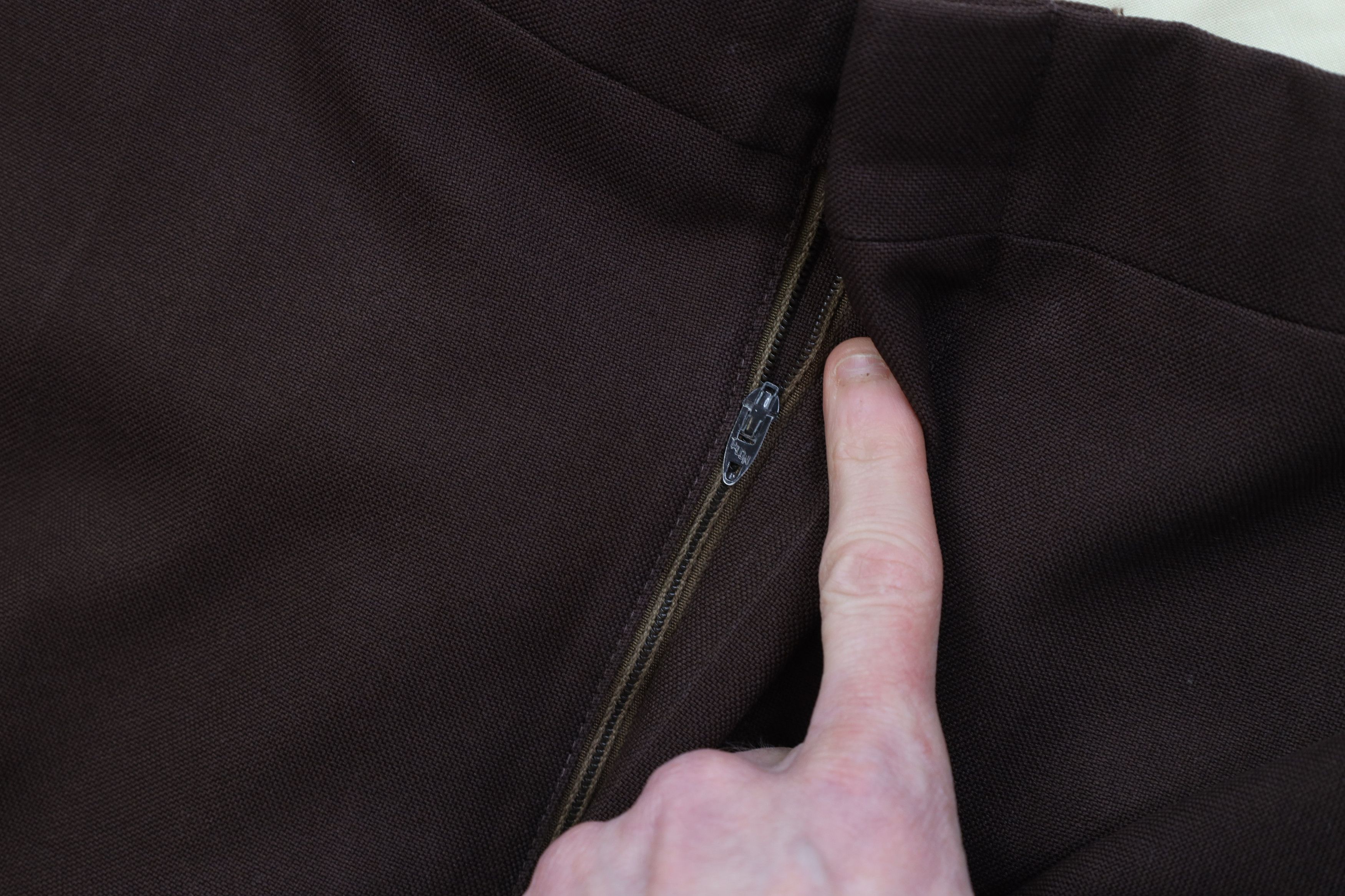 Vintage Vintage 70s 2 Piece Knit Suit Wedding Brown Size 48R - 17 Thumbnail