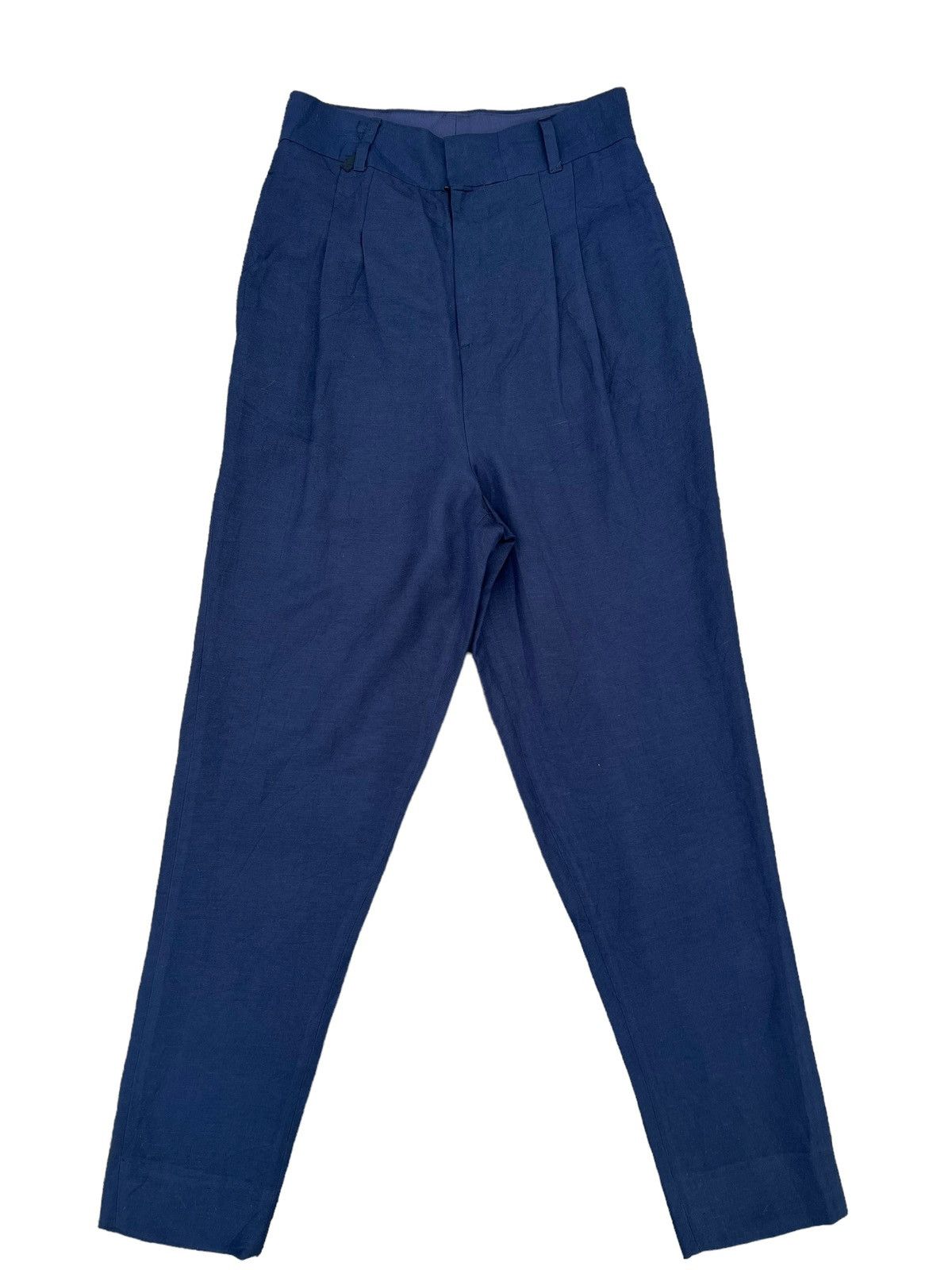 ato Ato Made in Japan Navy Blue Linen Trouser Pant Size US 29 - 1 Thumbnail