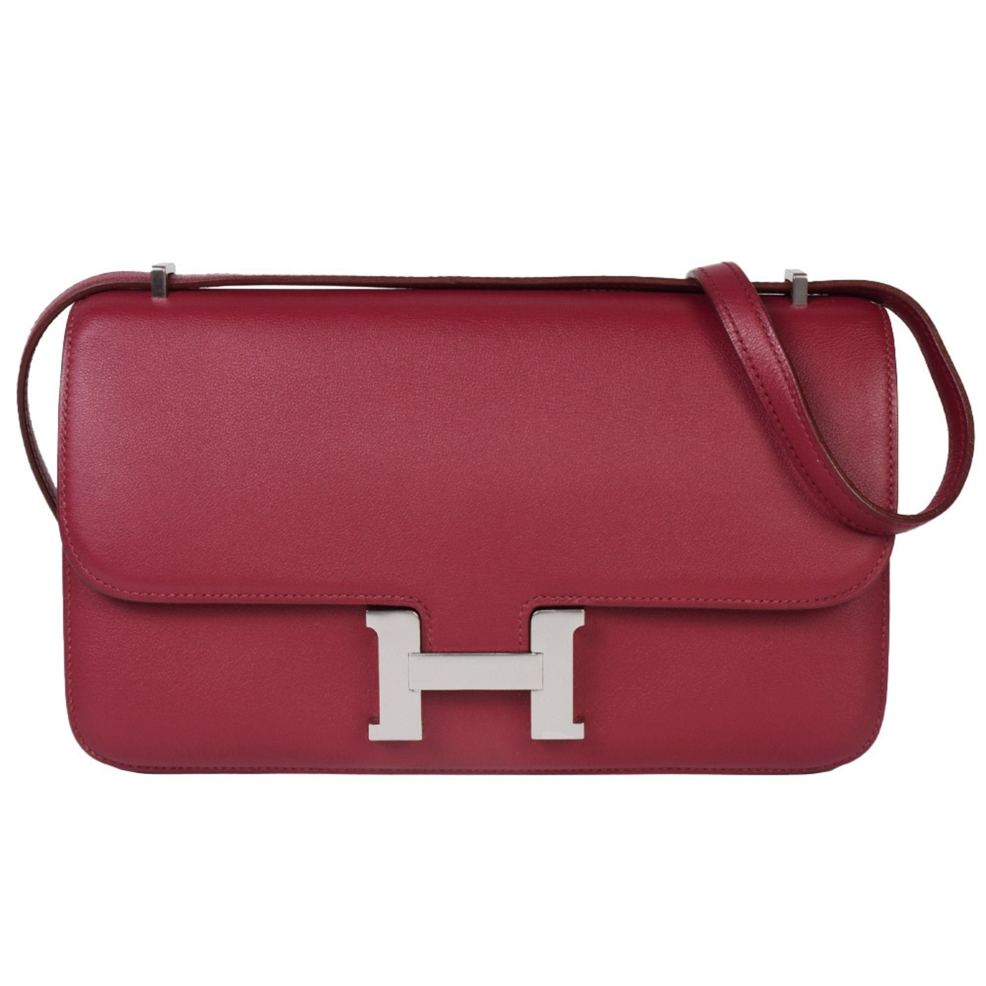 image of Hermes Constance 3 Elan Rouge Ash Vota Delact P Stamp [Manufactured In 2012] Shoulder Bag, Women's