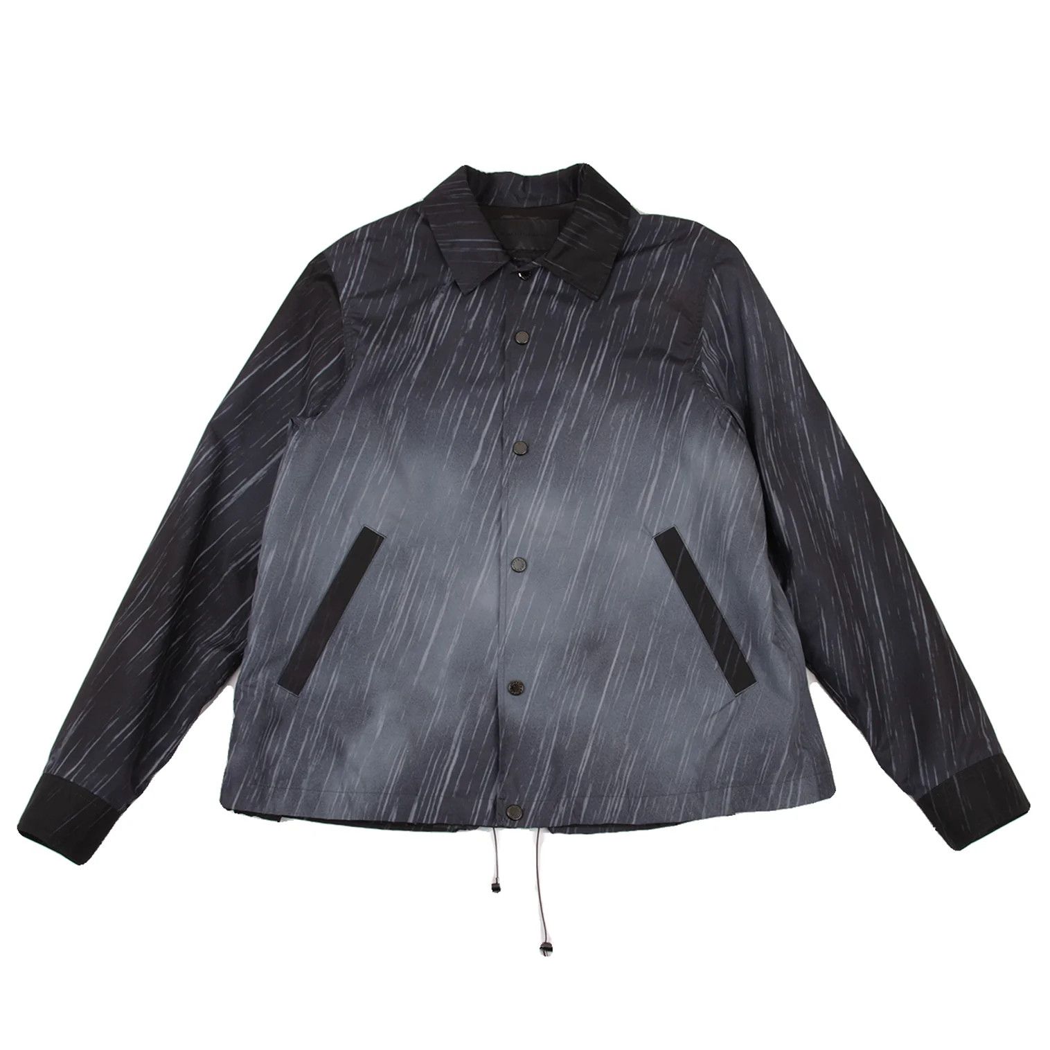 Ganryu All-Over Print Coach Jacket in Charcoal Size US XS / EU 42 / 0 - 1 Thumbnail