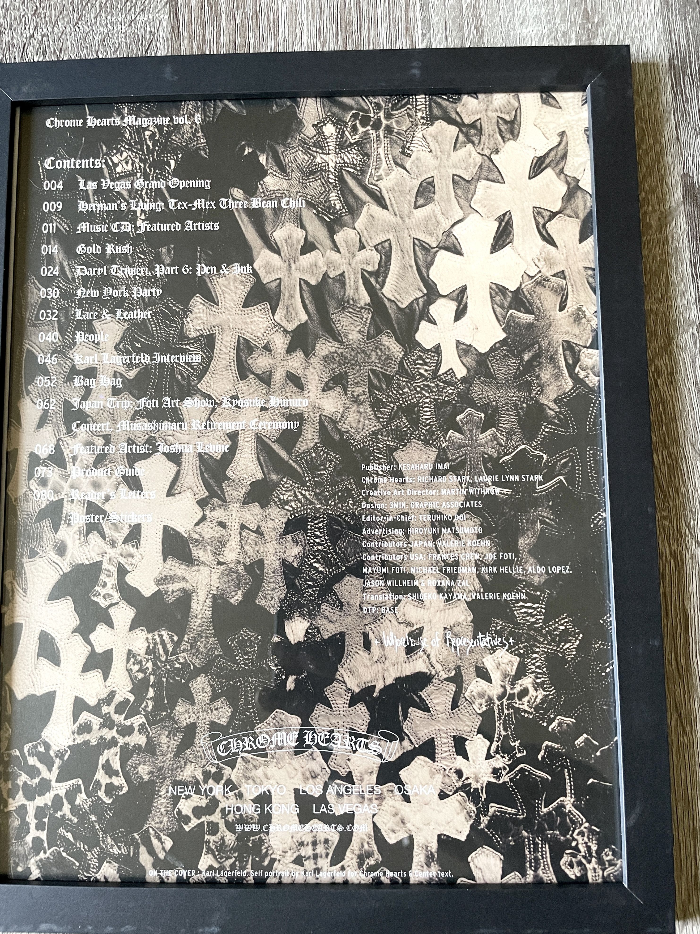 Chrome Hearts Chrome Hearts multiple crosses 9x11 Framed poster Size ONE SIZE - 2 Thumbnail