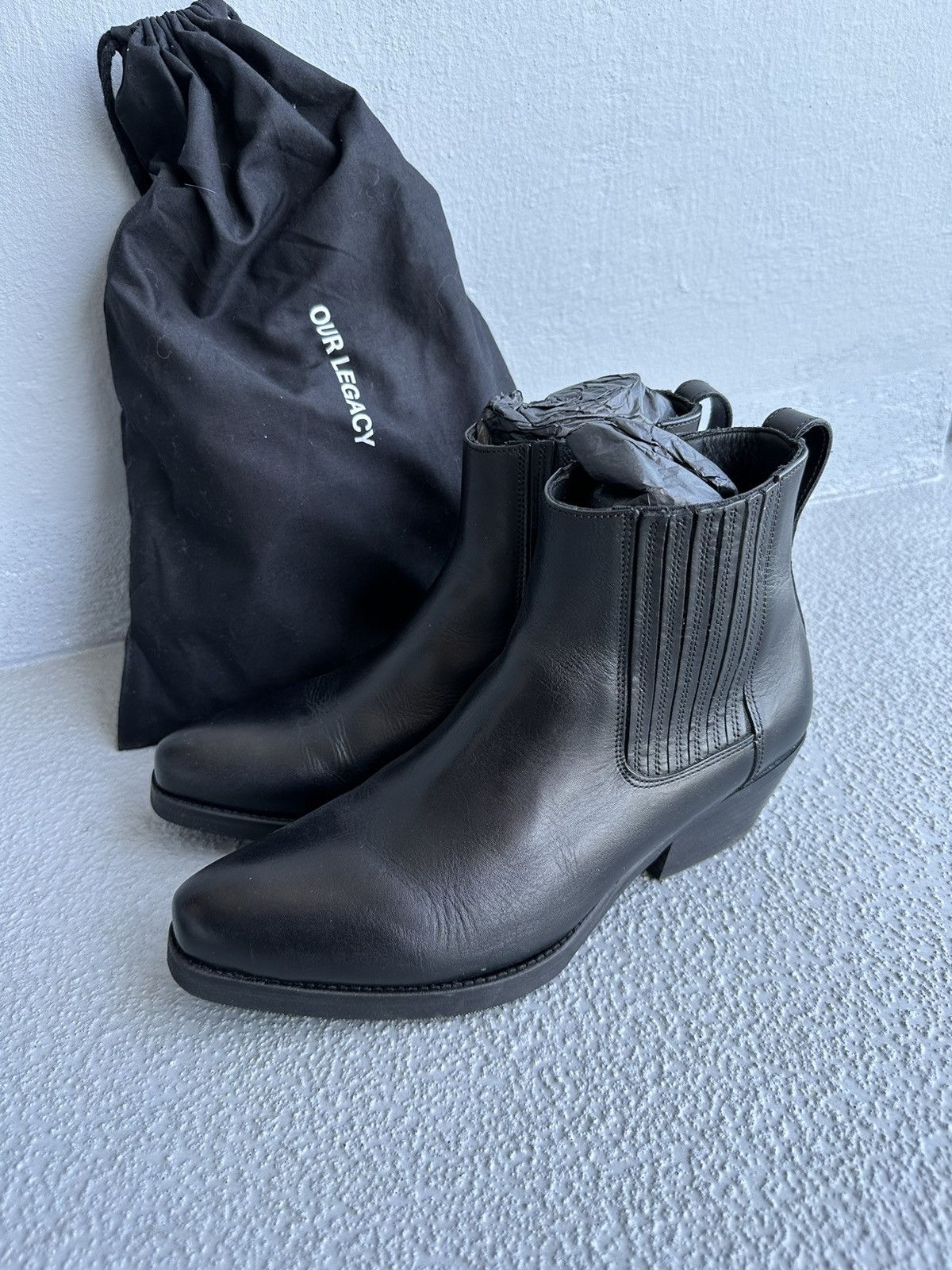 Our Legacy Our Legacy Cuban Boots Black EU42 | Grailed