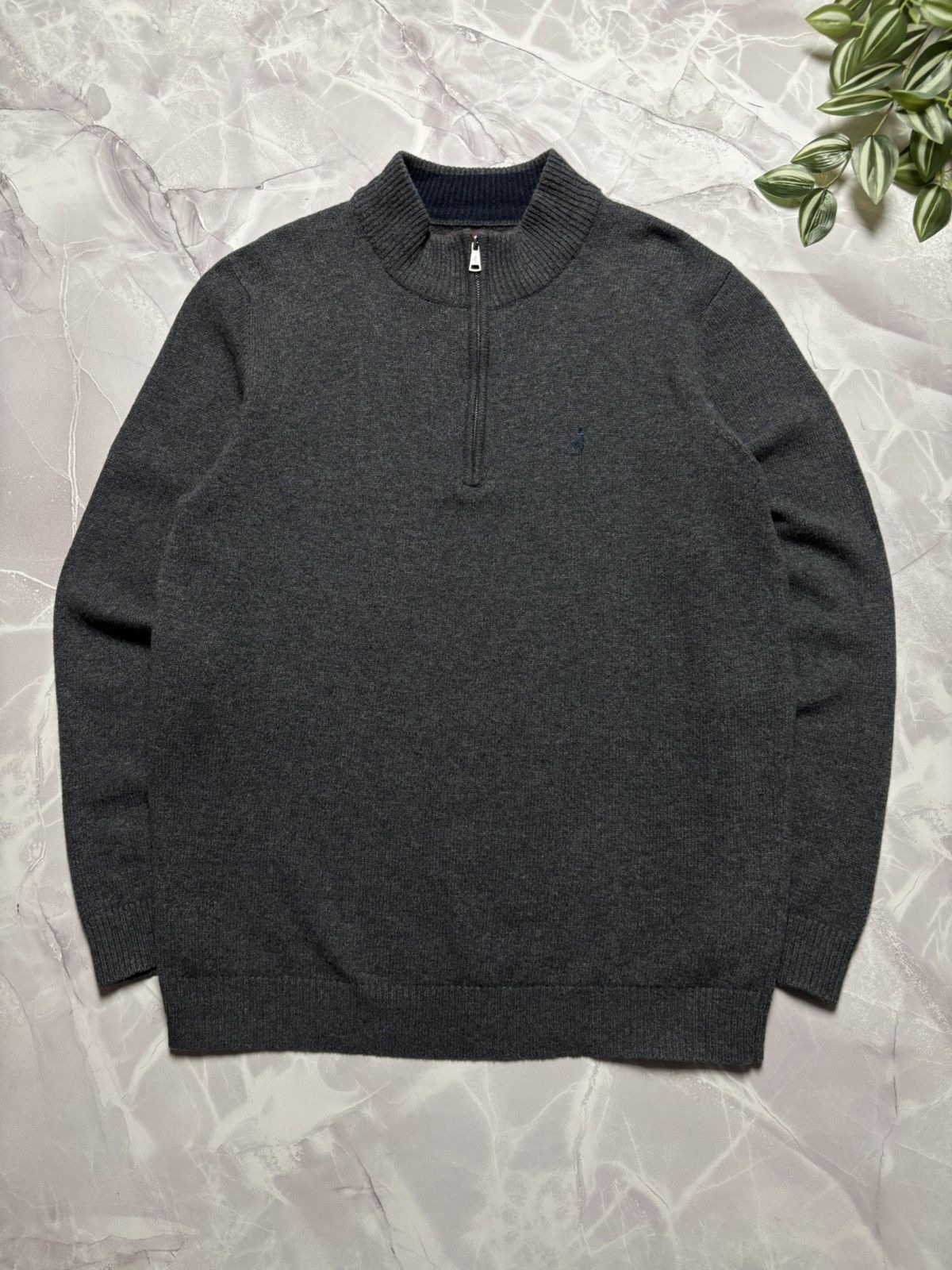 Marlboro Classics Marlboro Classics MCS Lambswool Half Zip Sweater Mens 2XL Size US XXL / EU 58 / 5 - 1 Thumbnail