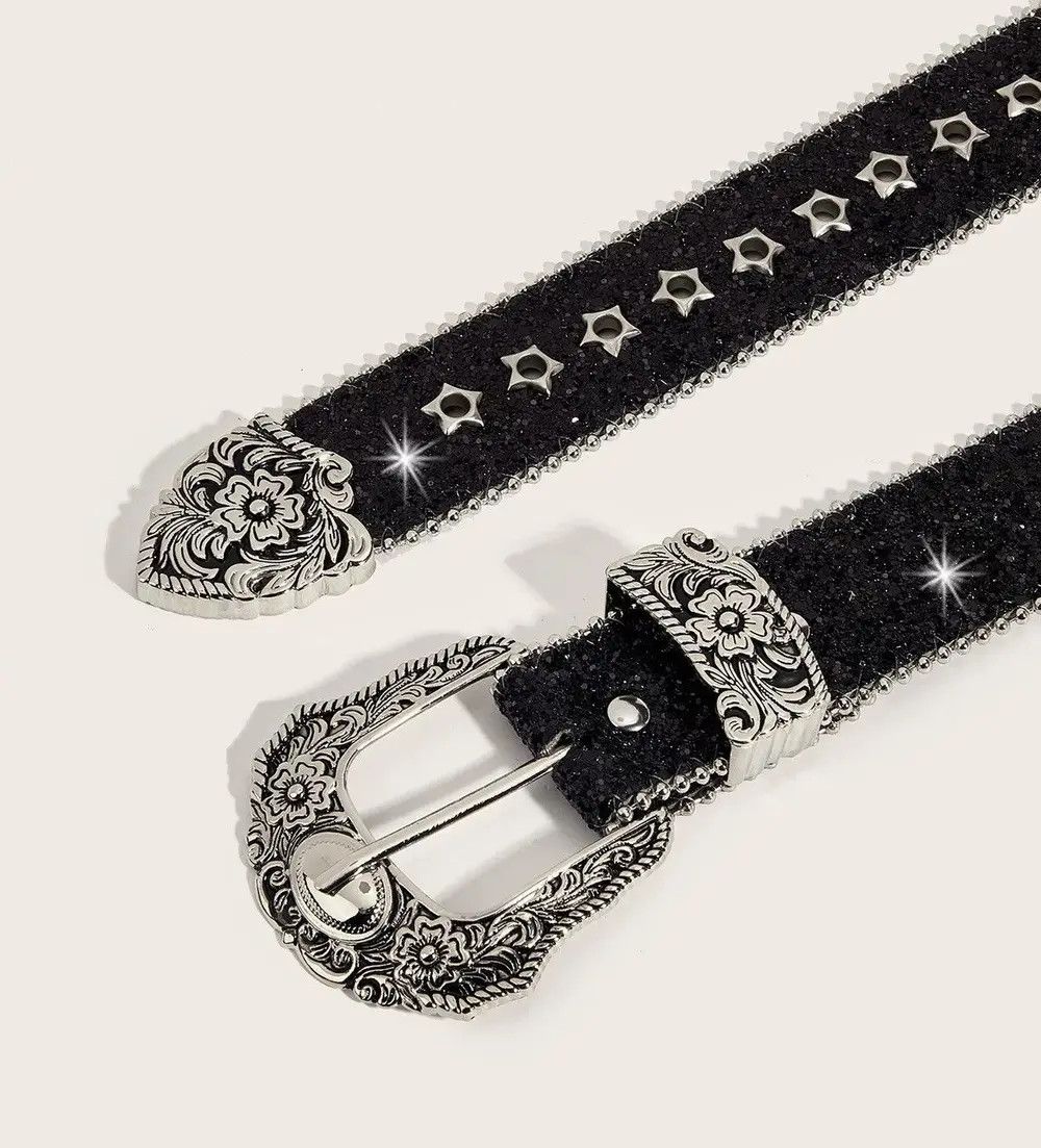 Japanese Brand × Vintage Retro punk rock unisex star stud western belt Size ONE SIZE - 5 Thumbnail