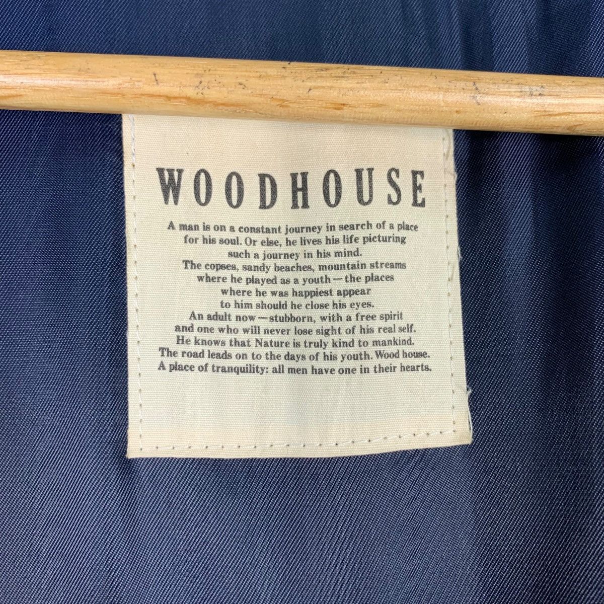 Japanese Brand WOODHOUSE Black Wool Jacket Type A2 #1153-C53 Size US L / EU 52-54 / 3 - 16 Thumbnail