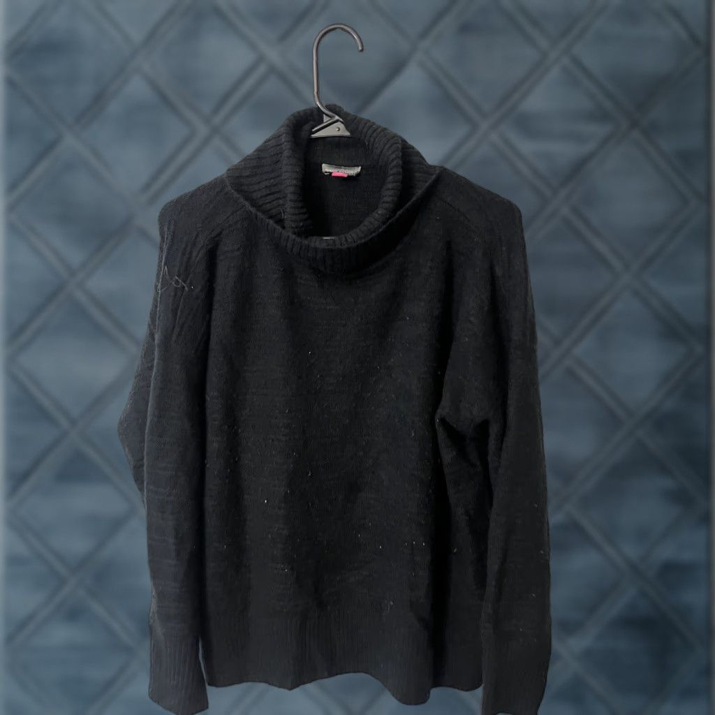 Vince Camuto Vince Camuto Womens Sweater Black Size Small Turtleneck Long Sleeve Casual Pullover Size S / US 4 / IT 40 - 1 Thumbnail