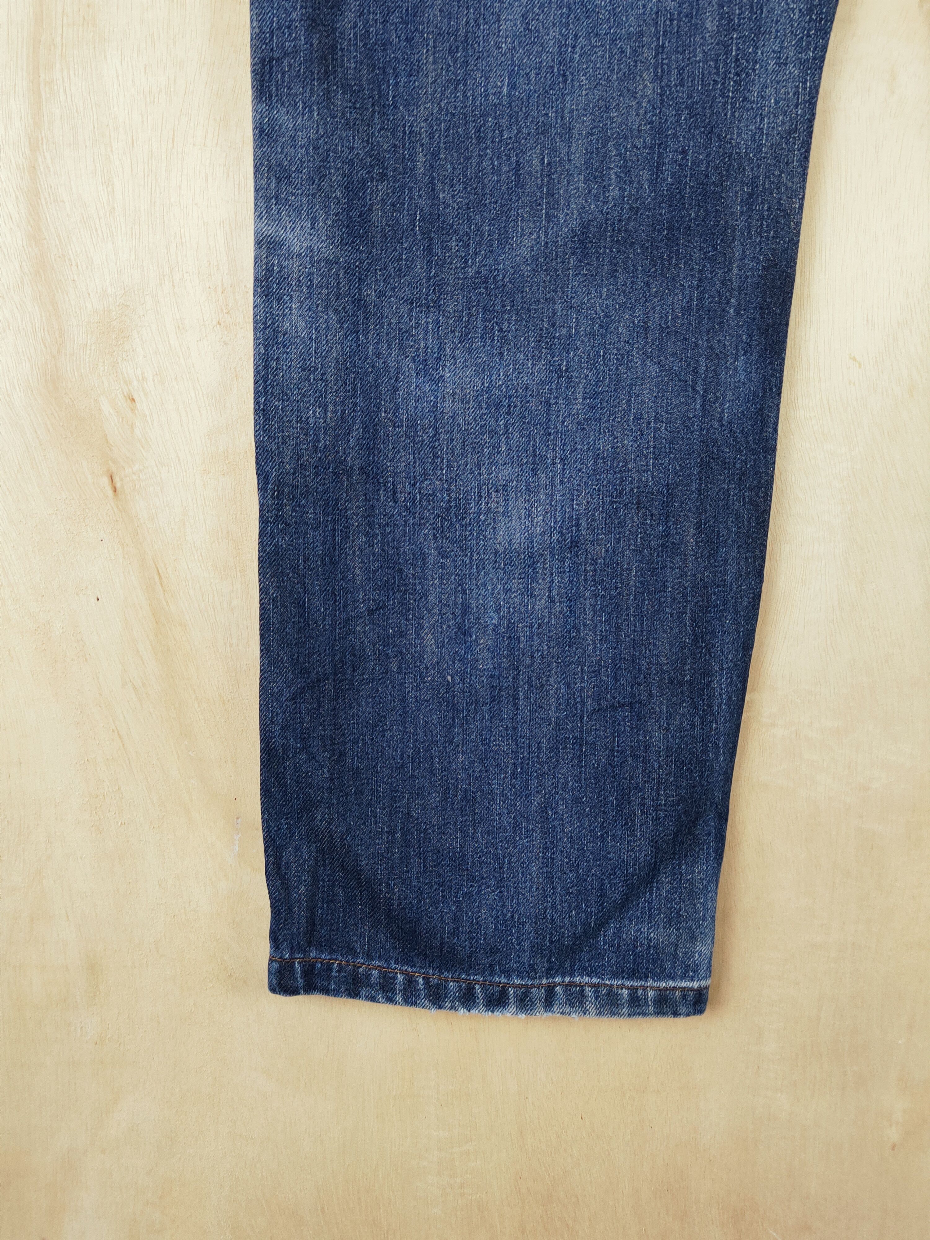 Edwin Edwin Dark Blue Distressed Ripped Jeans #S2653 Size US 33 - 11 Thumbnail