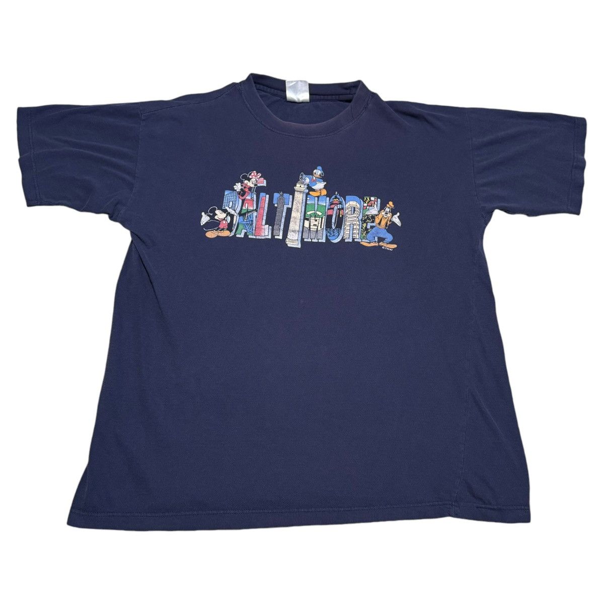 Vintage Vintage 90s Disney Baltimore Maryland Navy Shirt Adult Large Size US L / EU 52-54 / 3 - 1 Thumbnail