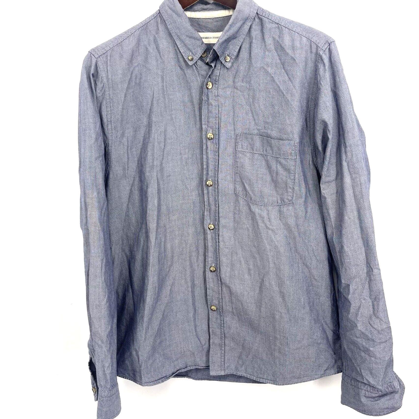 JW Anderson Frederik Anderson Copenhagen Button Down Shirt Mens Large Preppy Minimalist Size US L / EU 52-54 / 3 - 2 Thumbnail