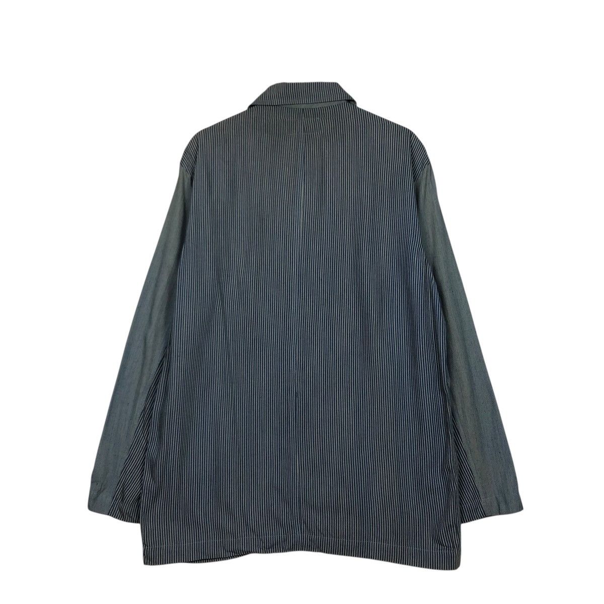 Japanese Brand Atelier SAB Multi-Stripe Work Jacket Hickory Issey Miyake Size US M / EU 48-50 / 2 - 9 Thumbnail