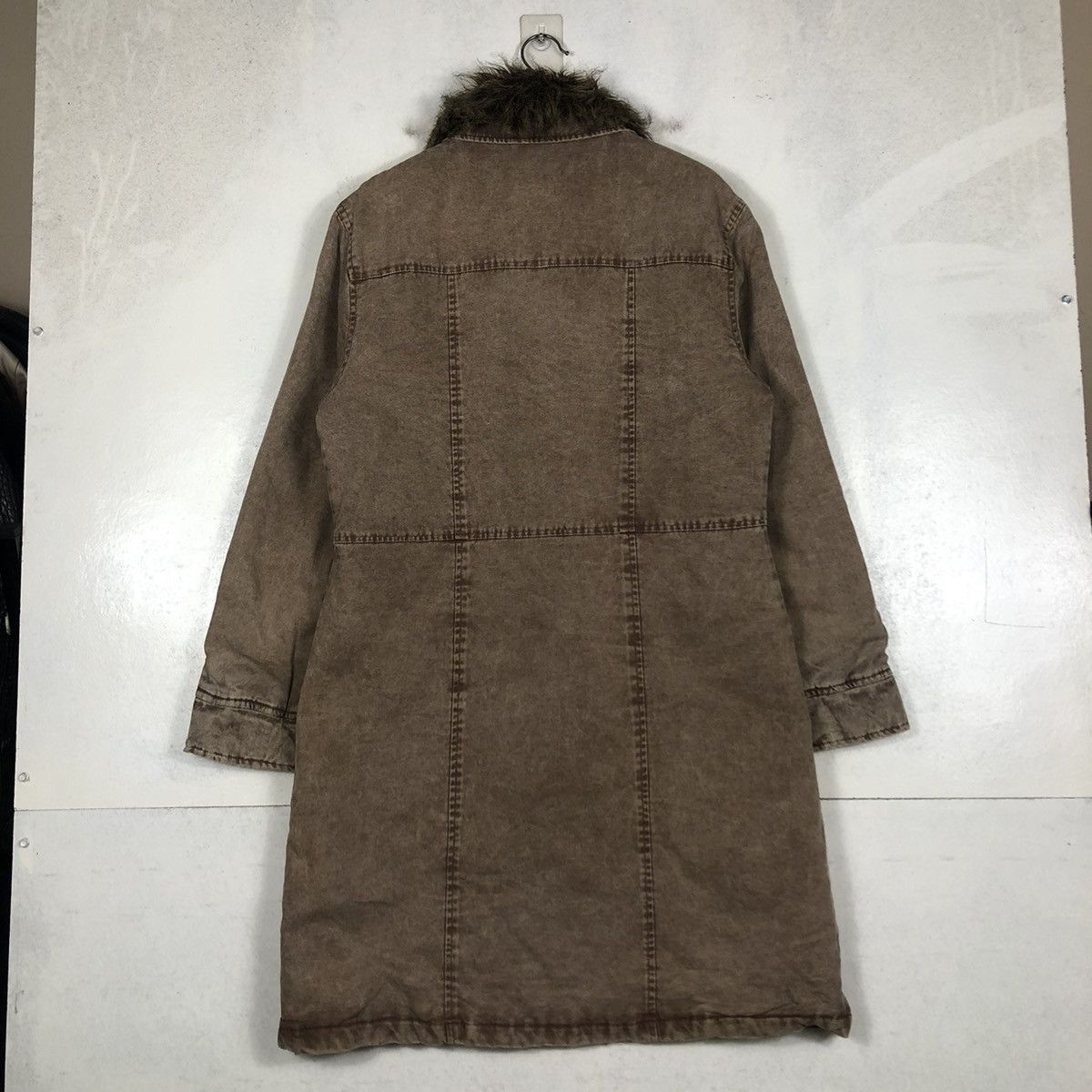 Japanese Brand 📌LONG BIKET JACKET PARKA DESIGN ICY MINK FUR COLLAR Size US L / EU 52-54 / 3 - 11 Thumbnail