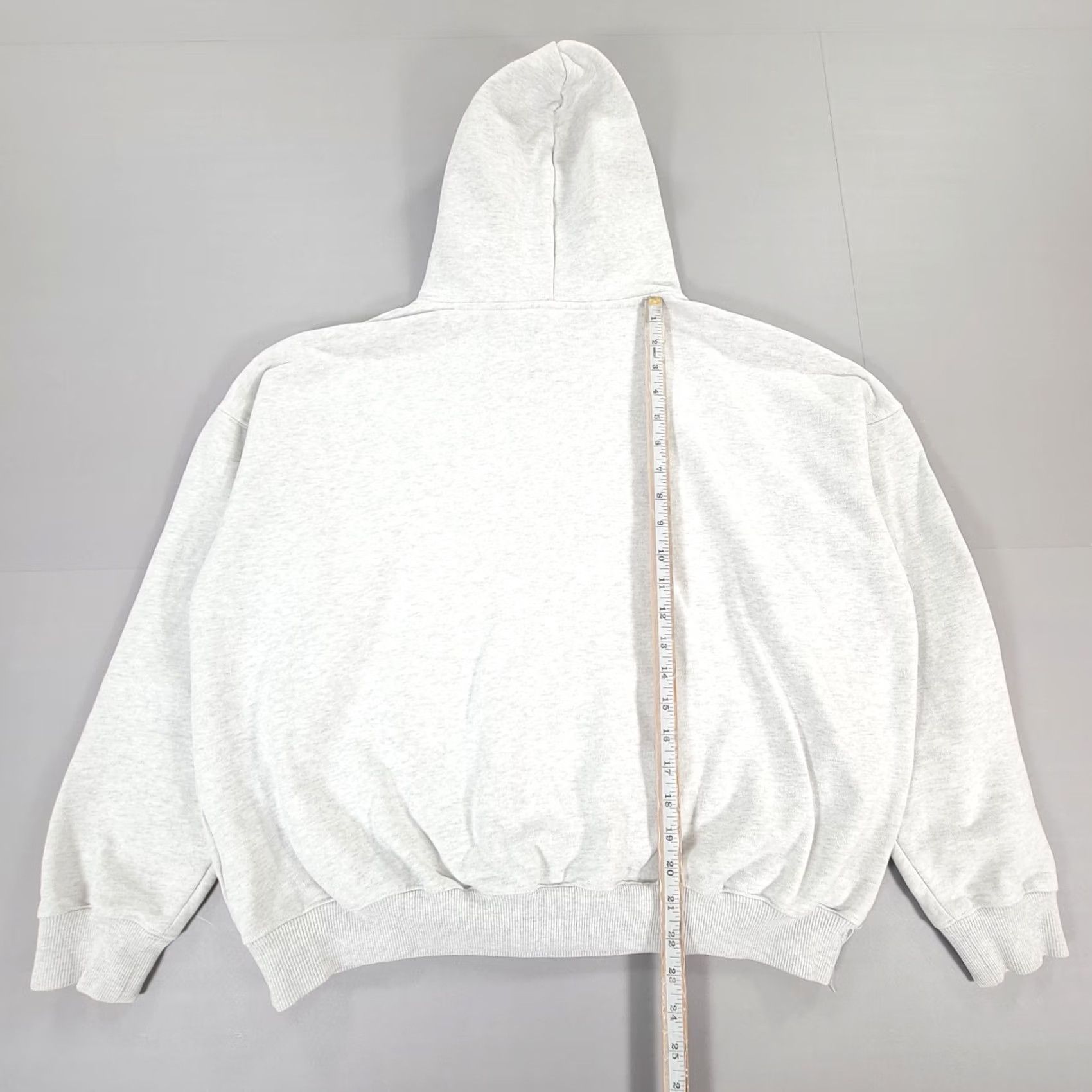 Vintage Adanola Hoodie Womens Grey M Pullover Logo Kangaroo Pocket Oversized Relaxed - Regular Knit Fleece Sweatshirt Size M / US 6-8 / IT 42-44 - 6 Thumbnail
