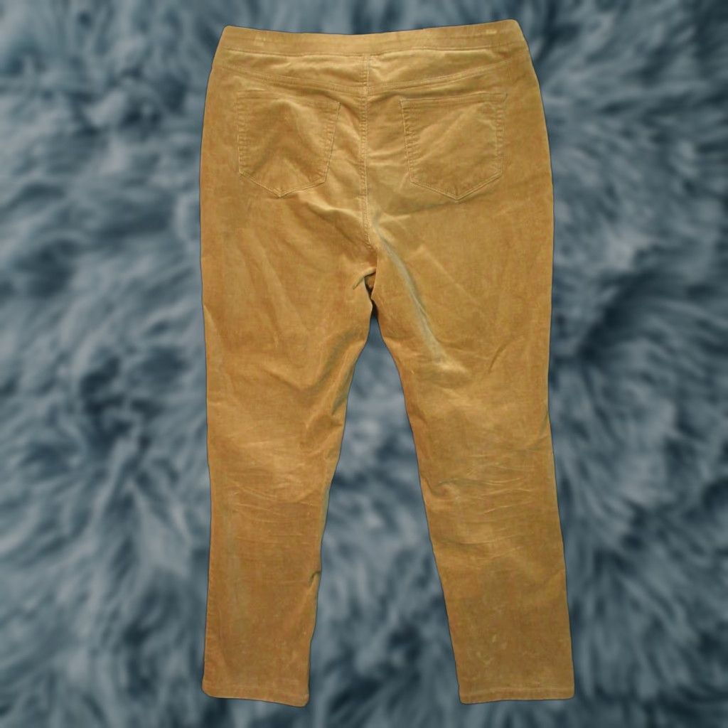 J. Jill J. Jill Pants Womens Medium Brown Corduroy Taper Stretch Soft Casual 30x29 Size 32" / US 10 / IT 46 - 1 Thumbnail