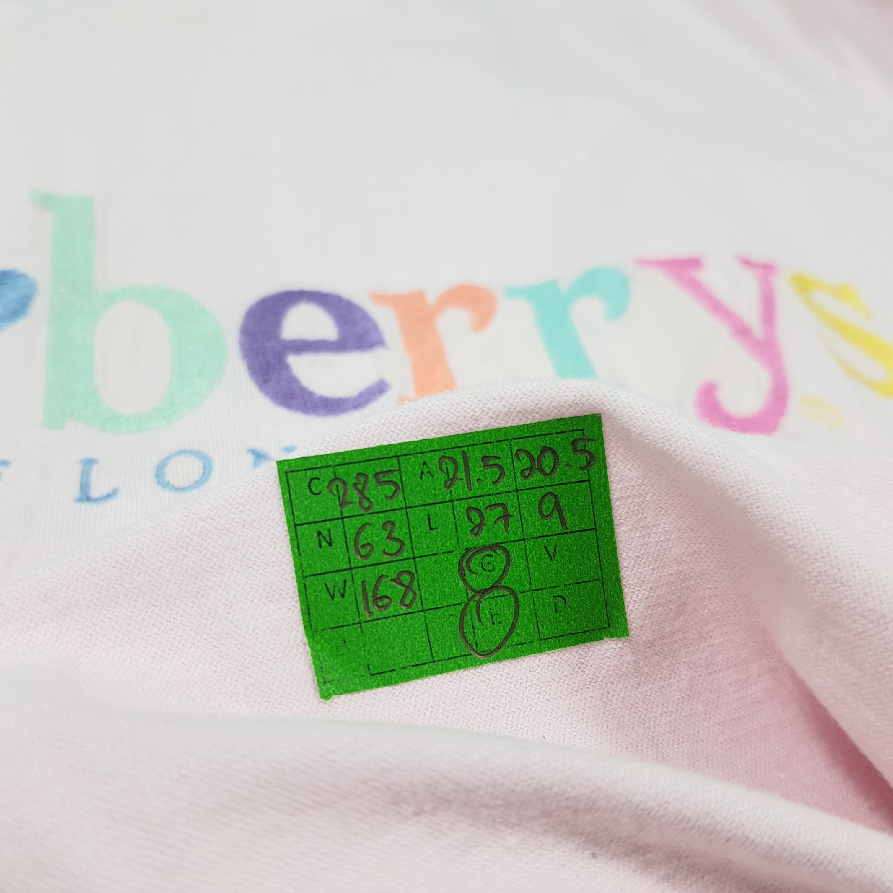 Burberry Vintage Burberrys of London Spell Out Tshirt C285N63 Size US M / EU 48-50 / 2 - 9 Thumbnail