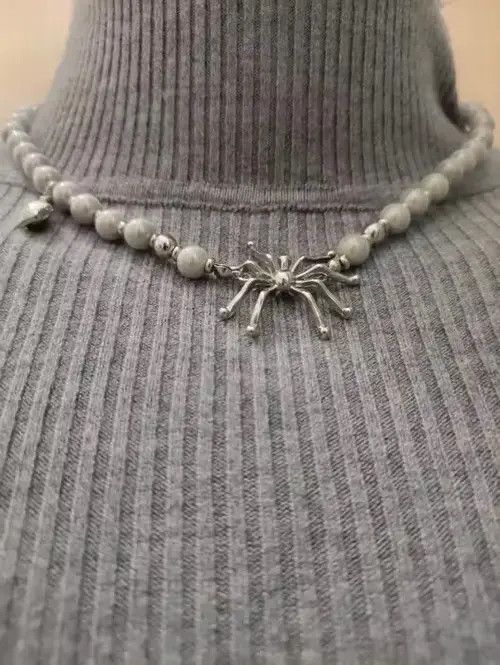VIBE Spider Punk Necklace Chain Choker Size ONE SIZE - 4 Thumbnail
