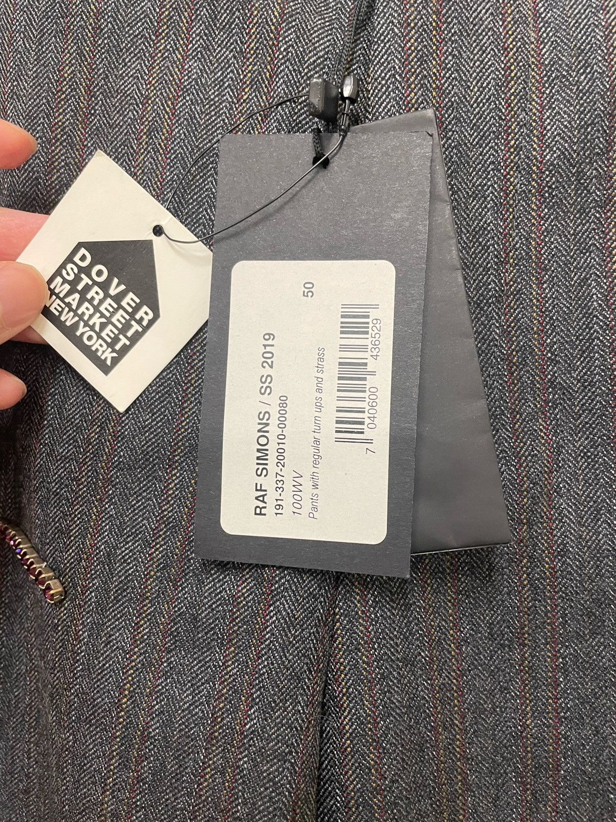 Raf Simons Raf Simons 19SS Crystal Wool Trousers Size US 34 / EU 50 - 7 Thumbnail