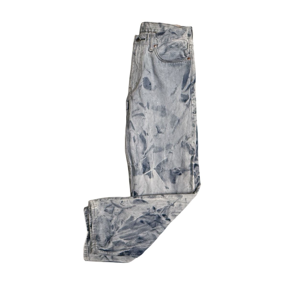 Levi's LEVIS 550 Bleached / Acid Wash Denim Jeans - Abstract Art Size US 33 - 6 Thumbnail