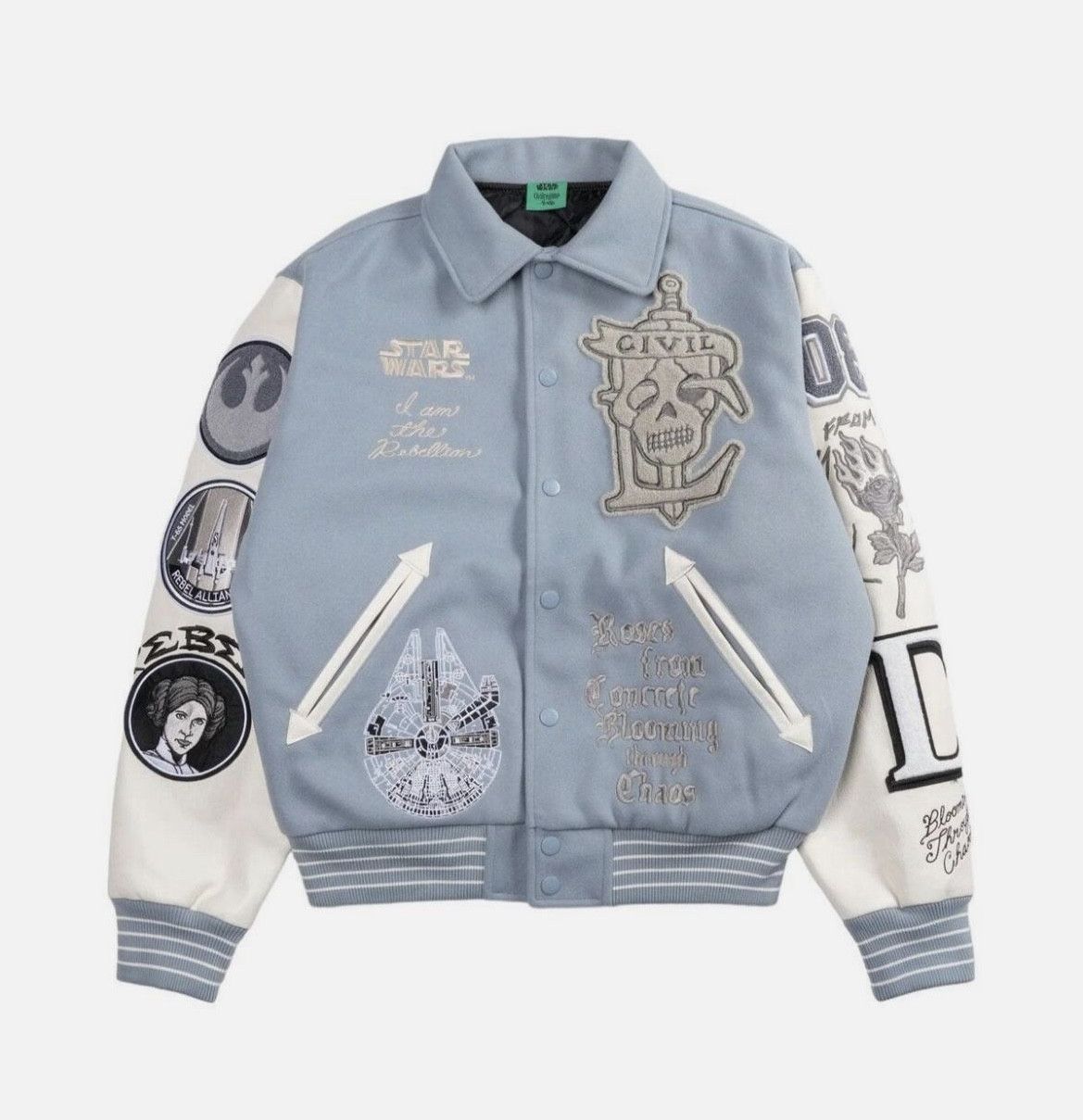 Civil Regime Civil Regime Rebellion Collared Letterman Jacket Size US M / EU 48-50 / 2 - 1 Thumbnail