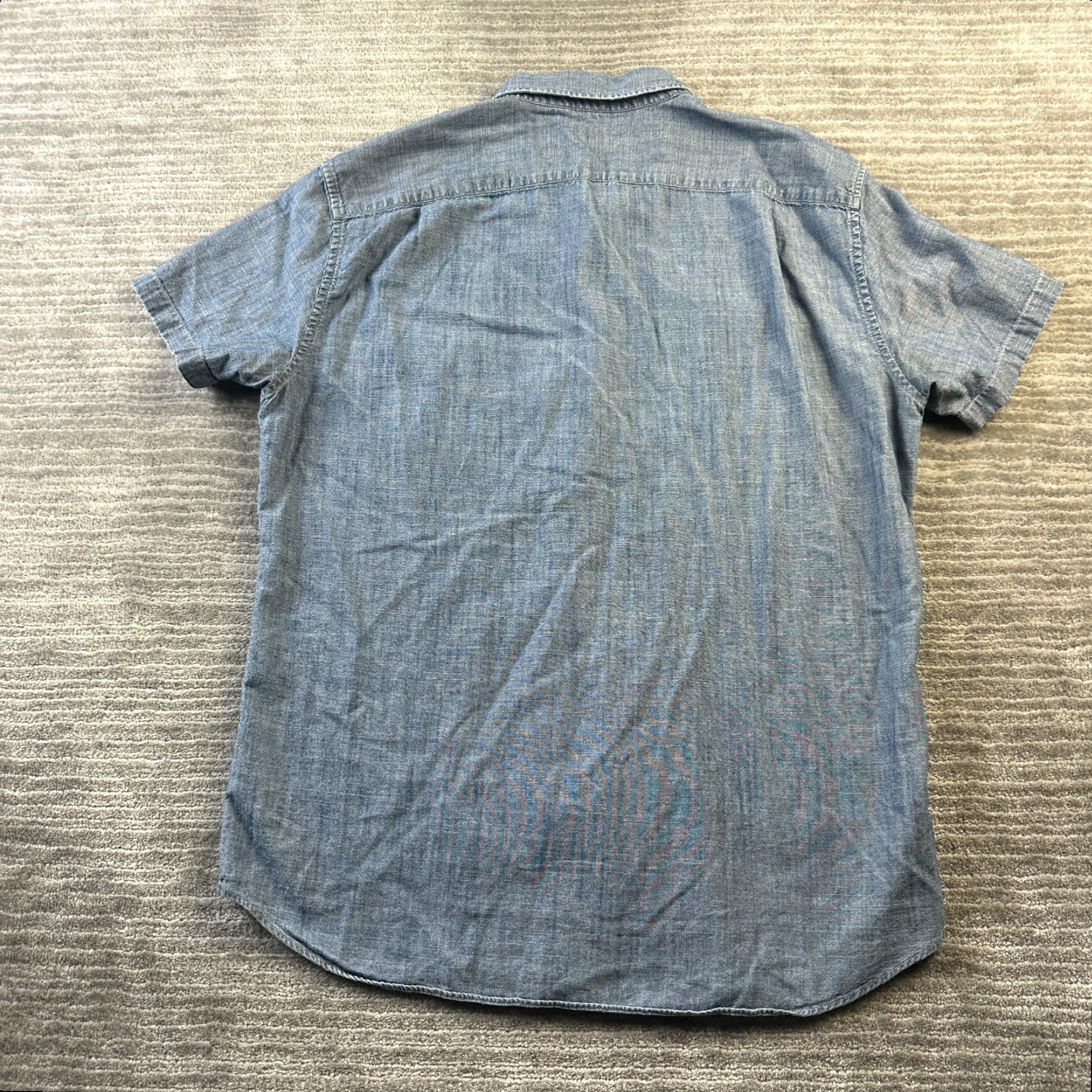 J.Crew J Crew Shirt Mens Large Blue Chambray Slim Fit Button Up Size US L / EU 52-54 / 3 - 2 Thumbnail