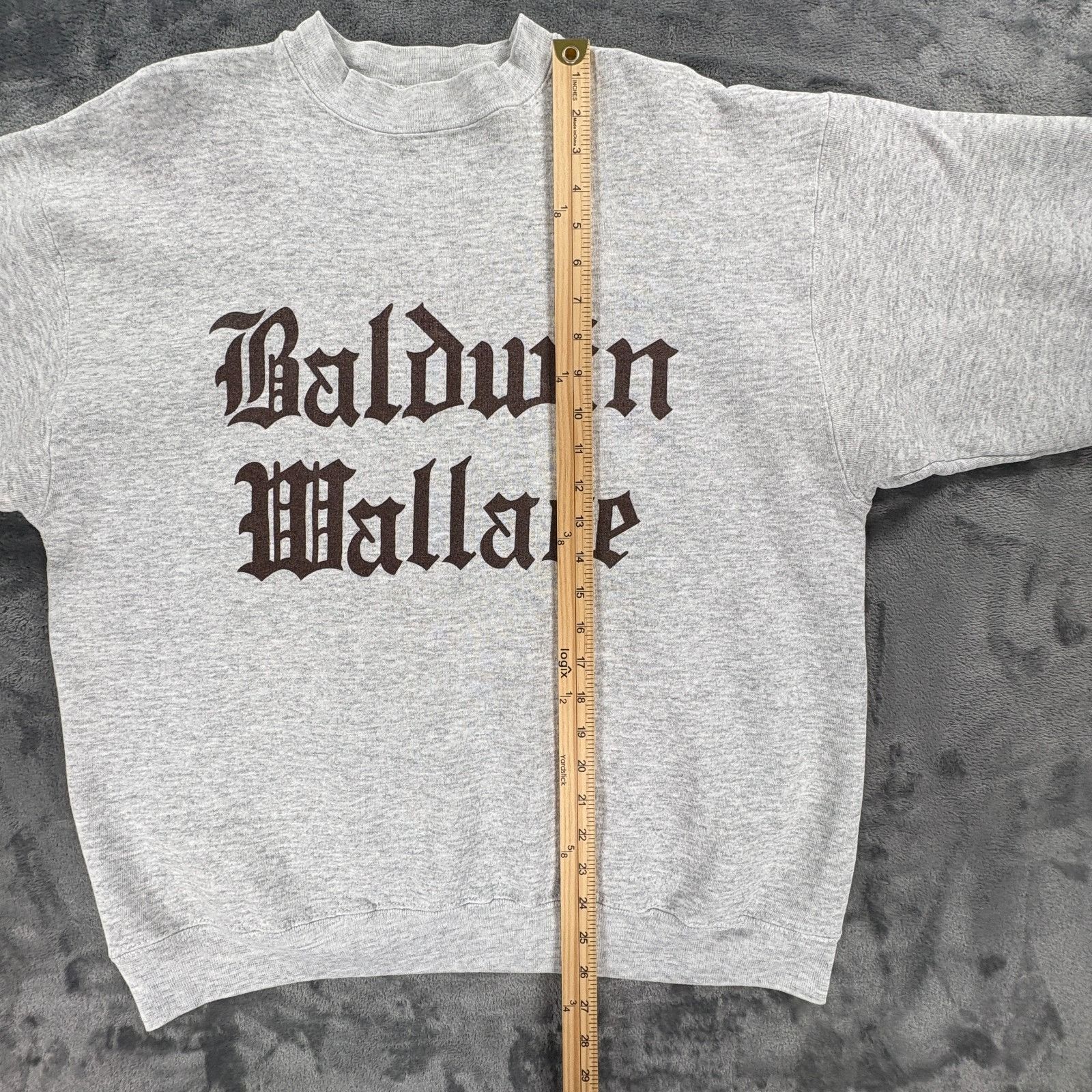 Velva Sheen Vintage Baldwin Wallace Sweatshirt XL USA Made Gray Gothic C Size US XL / EU 56 / 4 - 10 Thumbnail
