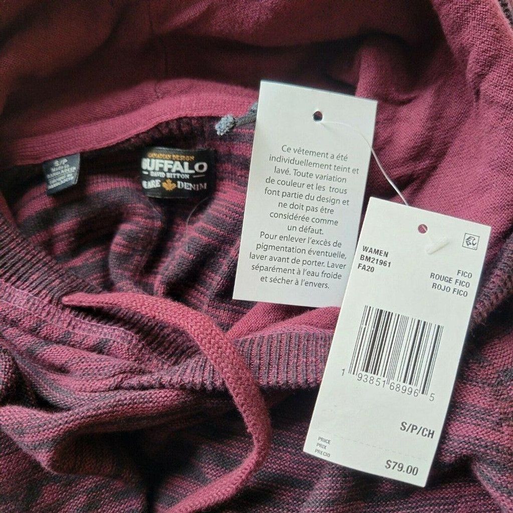 Other BUFFALO David Bitton Cotton Sweater Hoodie. Size US S / EU 44-46 / 1 - 6 Thumbnail