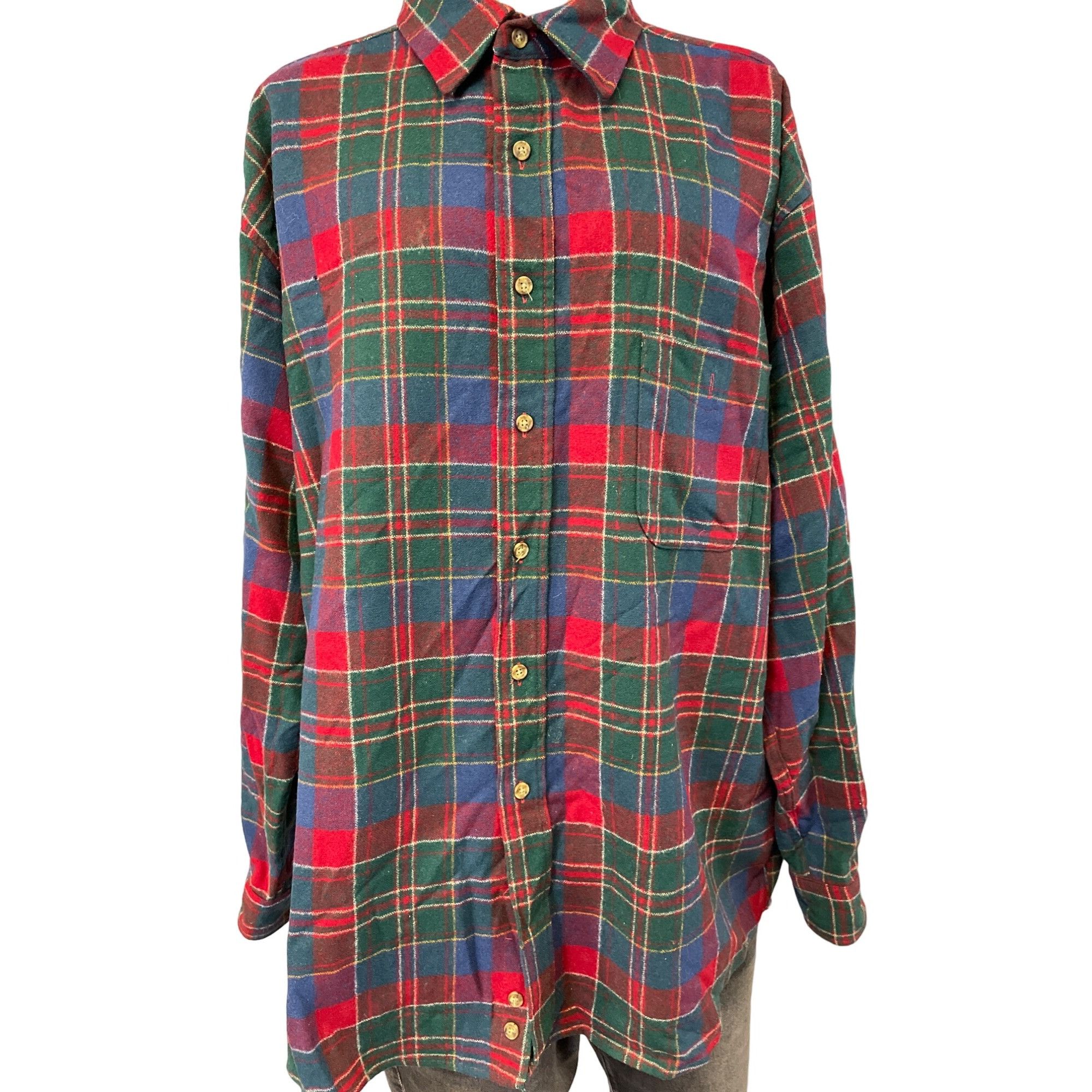 Pendleton Pendleton Men's Red Plaid Wool Long Sleeve Button up Shirt X Size US XL / EU 56 / 4 - 2 Thumbnail