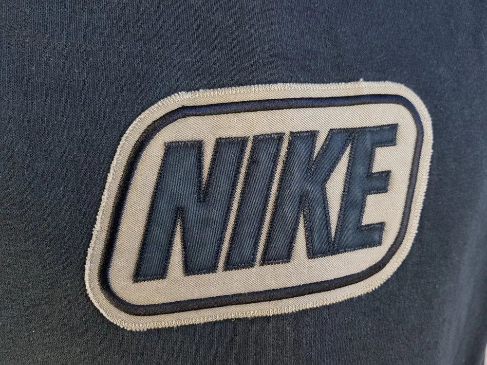 Nike × Vintage 90s Faded NIKE Spell Out Logo Vintage Sweatshirt Size US L / EU 52-54 / 3 - 8 Thumbnail