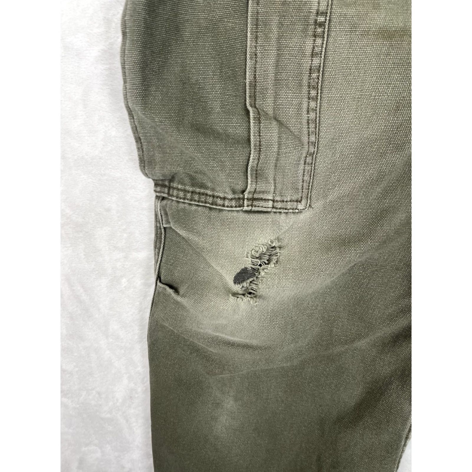 Vintage Duluth Men Green Cargo Carpenter Pockets Pants 34x29 Regular Straight Cotton Vintage: No For Work/Casual Readable Size 34x29 Size US 34 / EU 50 - 3 Thumbnail