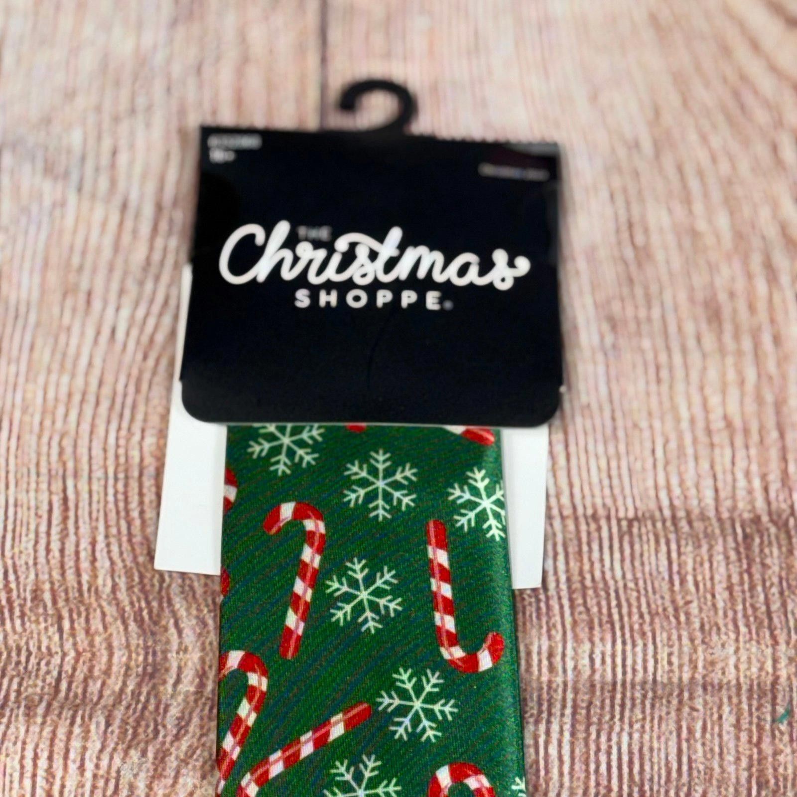 Other The Christmas Shoppe Candy Cane and Snowflake Tie NWT Size ONE SIZE - 3 Thumbnail