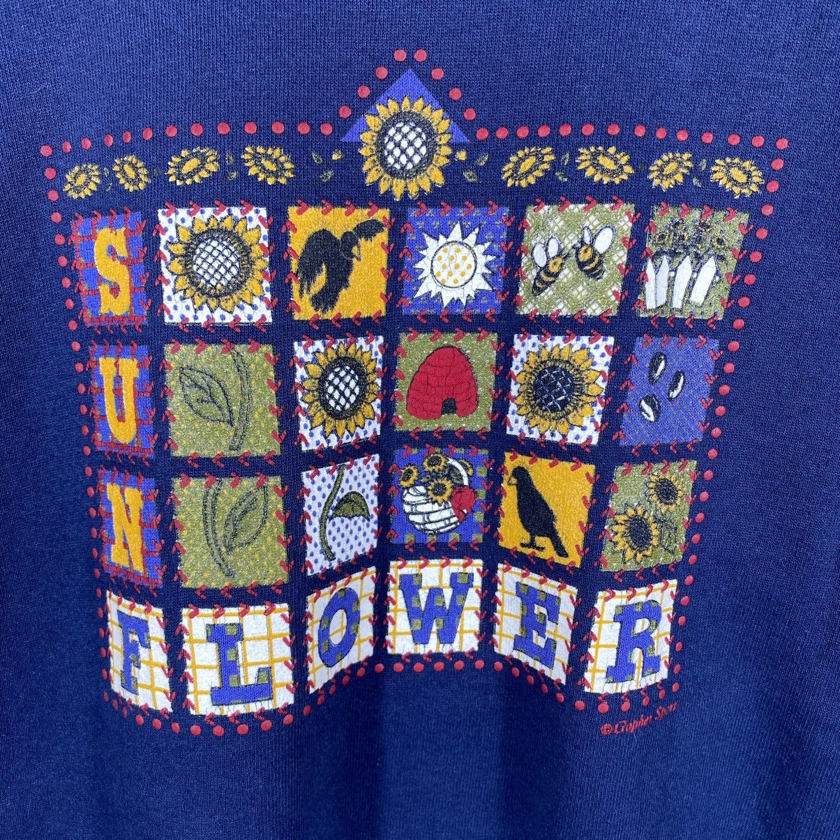 Vintage Vintage 90's SUN FLOWER Gopher Sport Crewneck Sweatshirt Size US XL / EU 56 / 4 - 2 Thumbnail