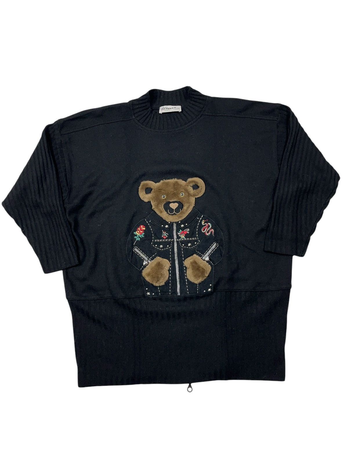 Carlo Colucci × Vintage Vintage Atenzione by Carlo Colucci Bear Sweater Size M / US 6-8 / IT 42-44 - 1 Thumbnail
