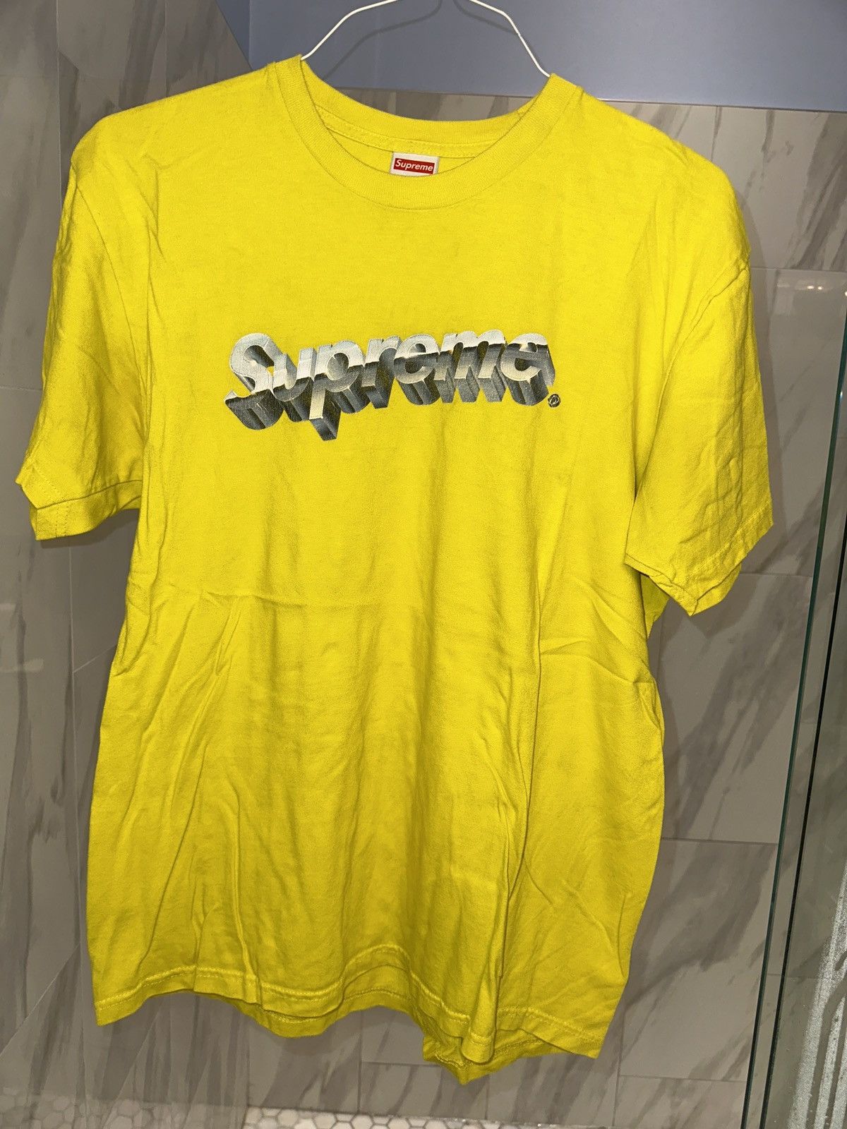 Supreme T shirt yellow vintage