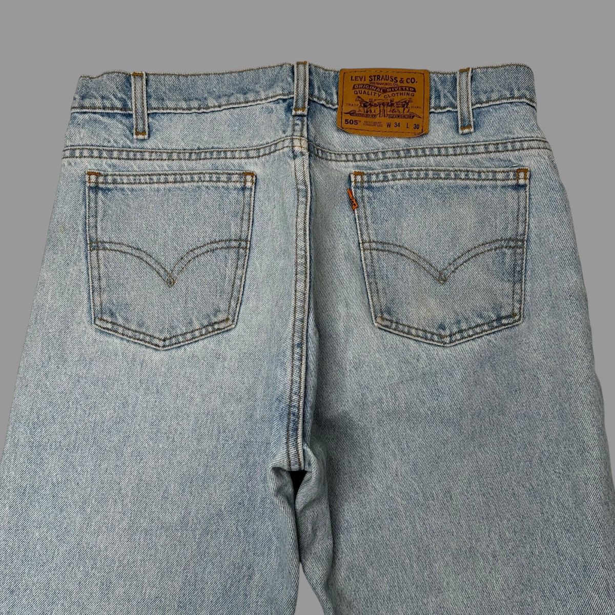 Levi's × Vintage Vintage 1990s orange tab Levi’s 505 jeans Size US 33 - 4 Thumbnail