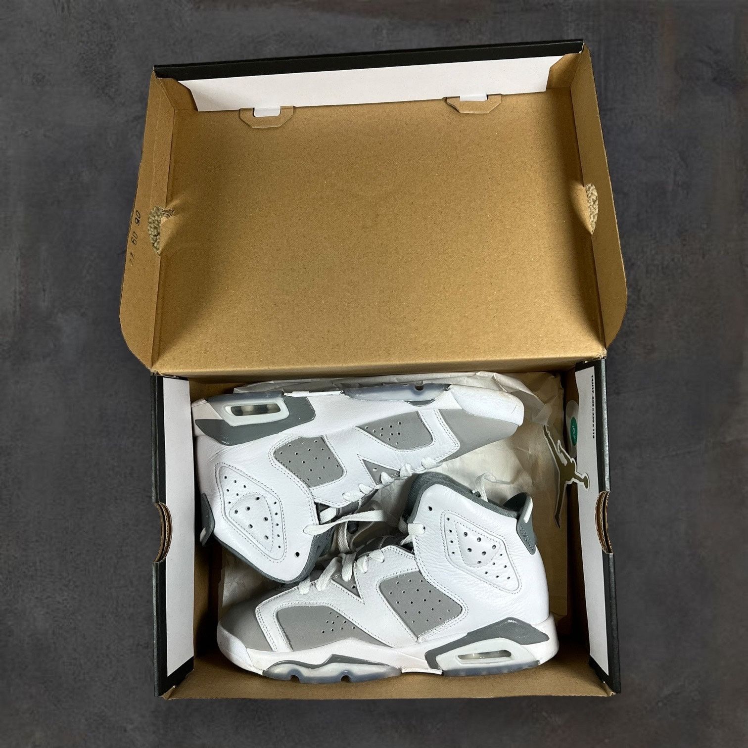 Nike Nike Air Jordan 6 Retro GS Sneaker Cool Grey Youth Size 5.5Y Size US 5 / EU 37 - 2 Thumbnail