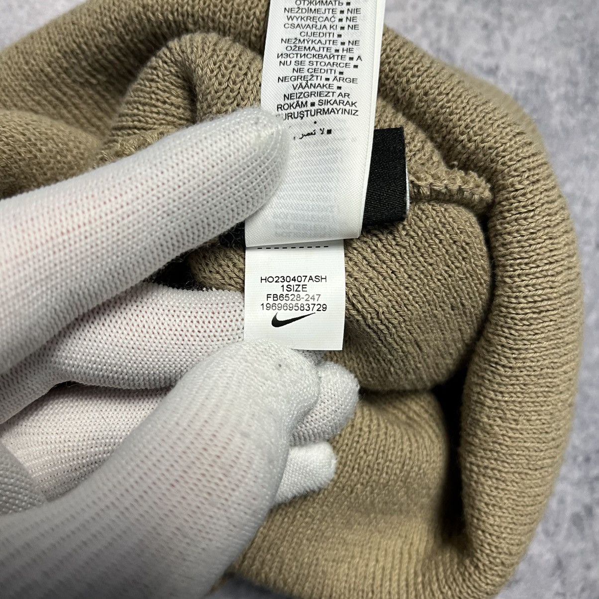 Nike Nike Swoosh Central Logo Beige Hat Streetwear Y2K Size ONE SIZE - 8 Thumbnail