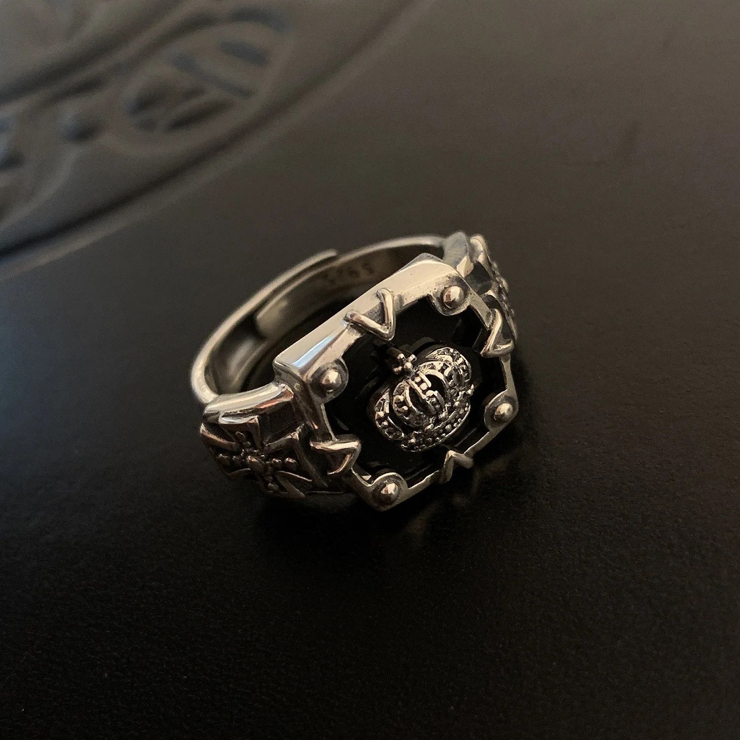 Japanese Brand × Jewelry × Vintage Creative Retro Style King Ring Size ONE SIZE - 4 Thumbnail