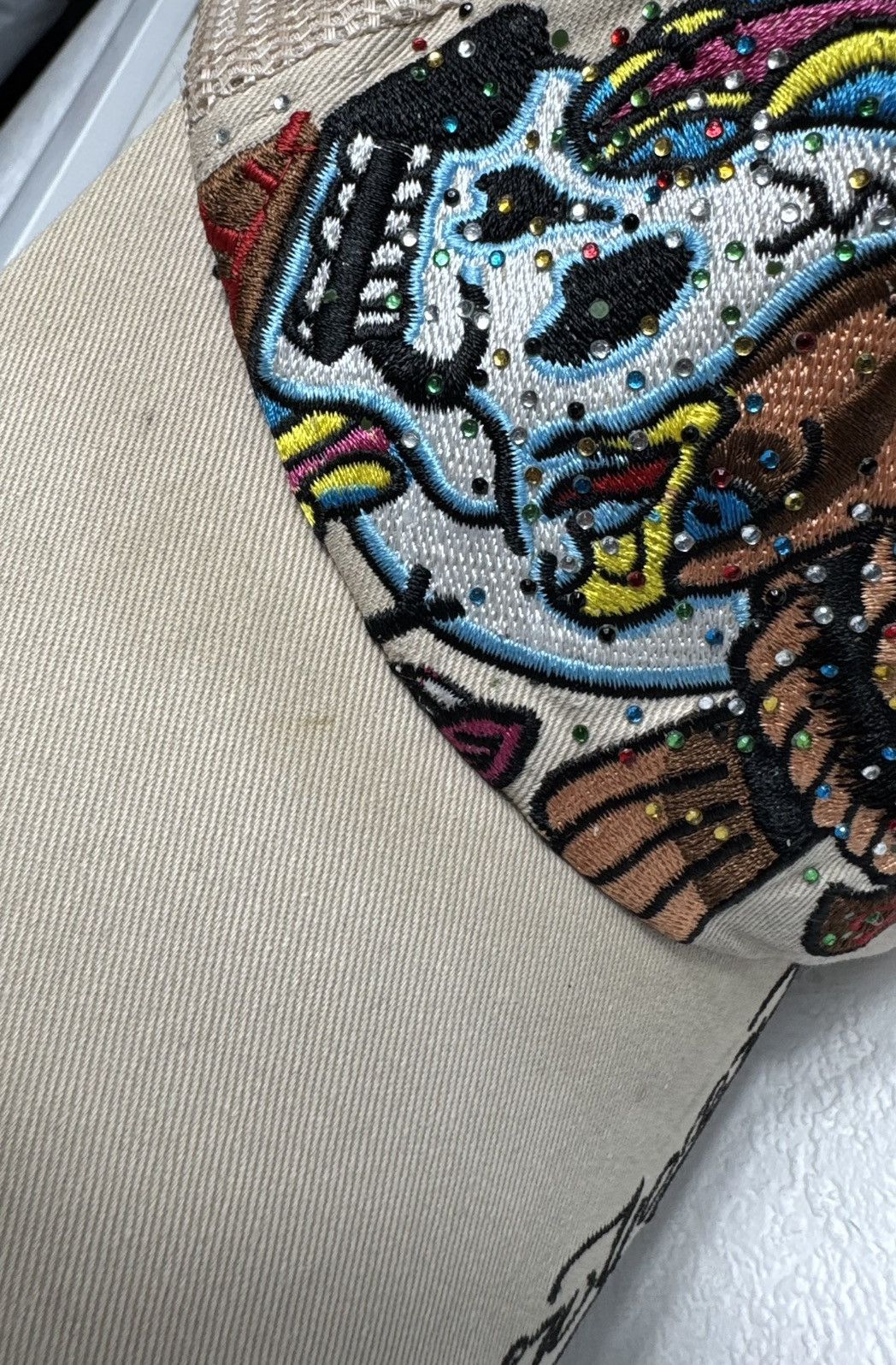 Ed Hardy Ed Hardy Vintage Cap Big Logo Skull Size ONE SIZE - 4 Thumbnail