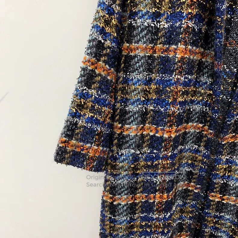 Chanel Chanel Colour block plaid wool lapel long-sleeved woven tw Size XS / US 0-2 / IT 36-38 - 4 Thumbnail