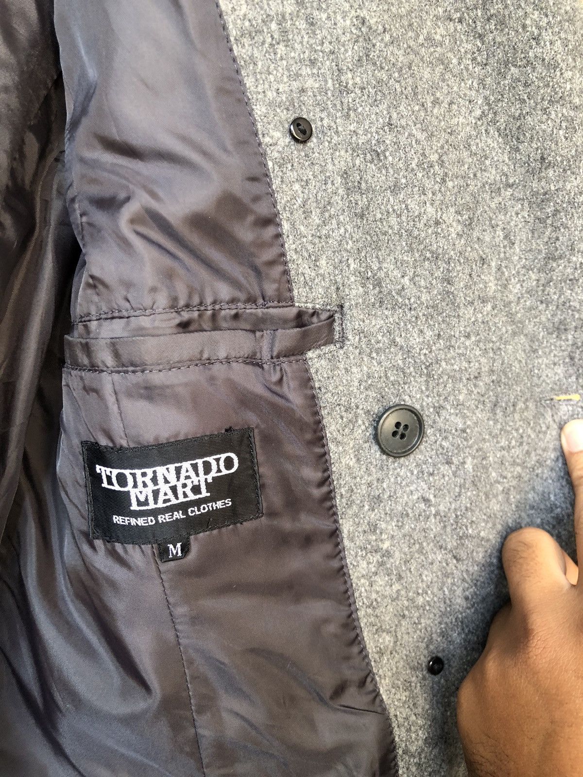 If Six Was Nine Tornado Mart Japan Double Collar Wool Jacket Size M / US 6-8 / IT 42-44 - 7 Thumbnail