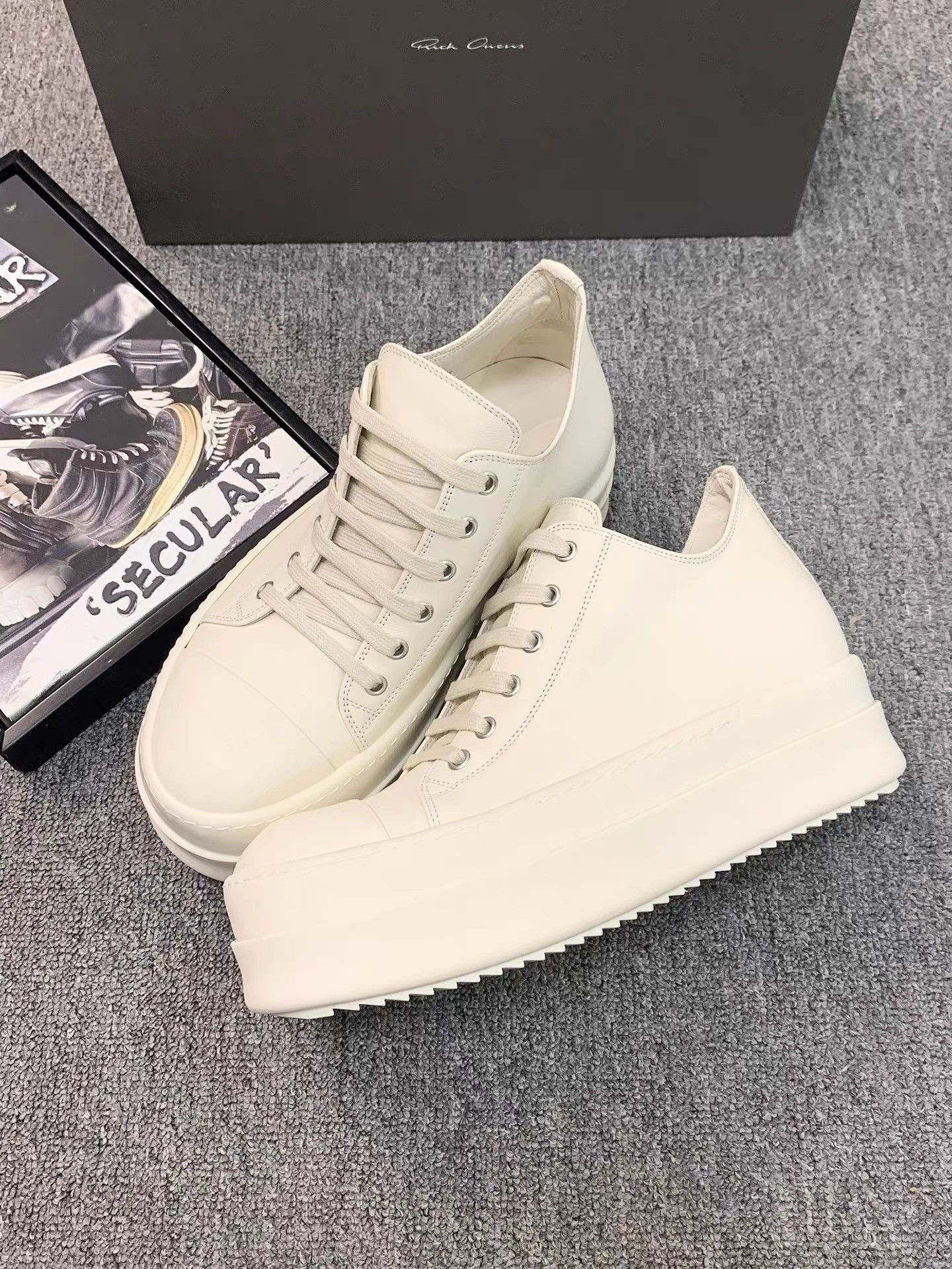 Rick Owens Rick Owens 25SS Pure White Thick Sole Big Converse K34 Size US 6 / IT 36 - 2 Thumbnail