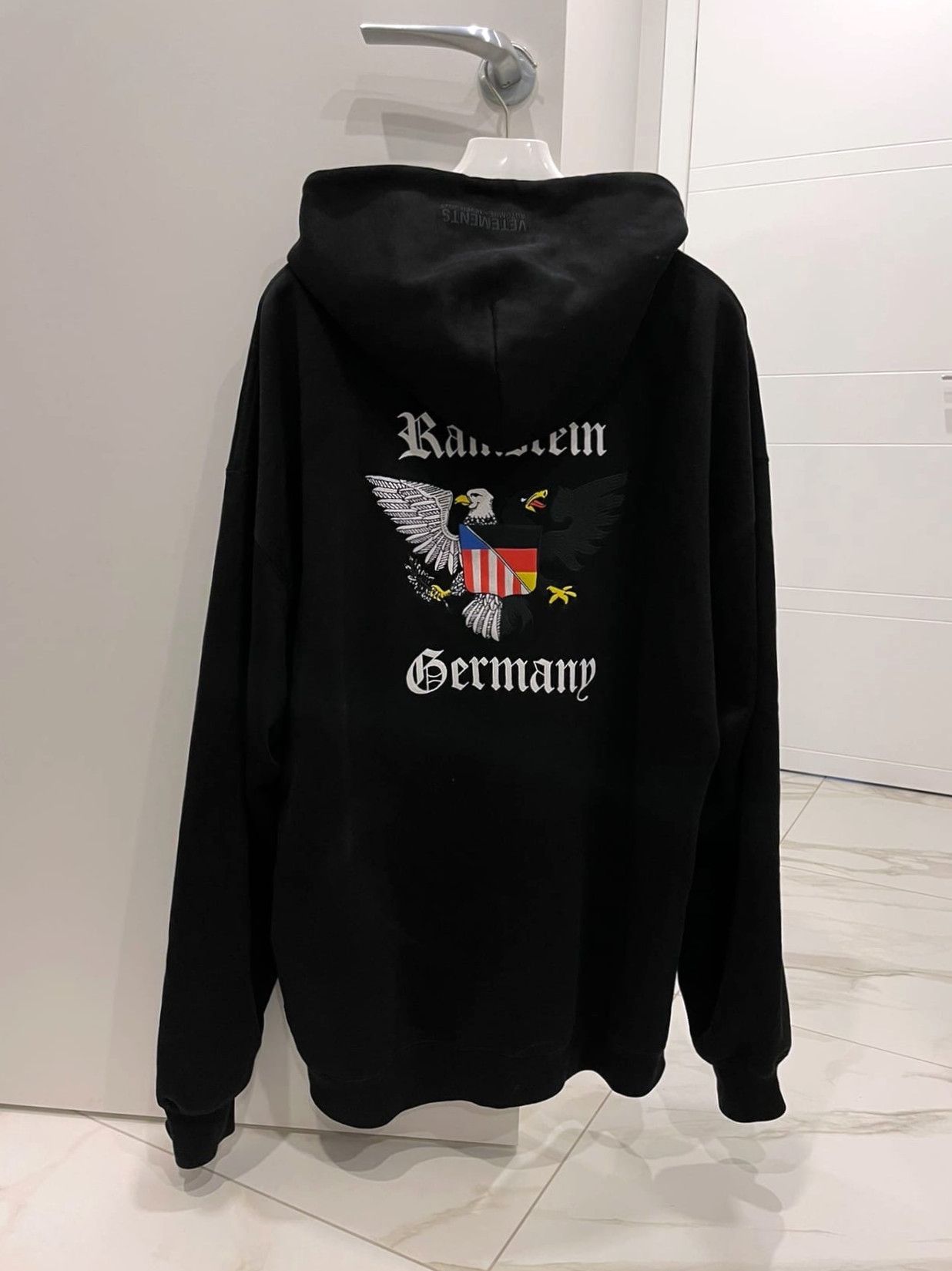 image of Vetements Rammstein Germany in Black, Men's (Size Small)