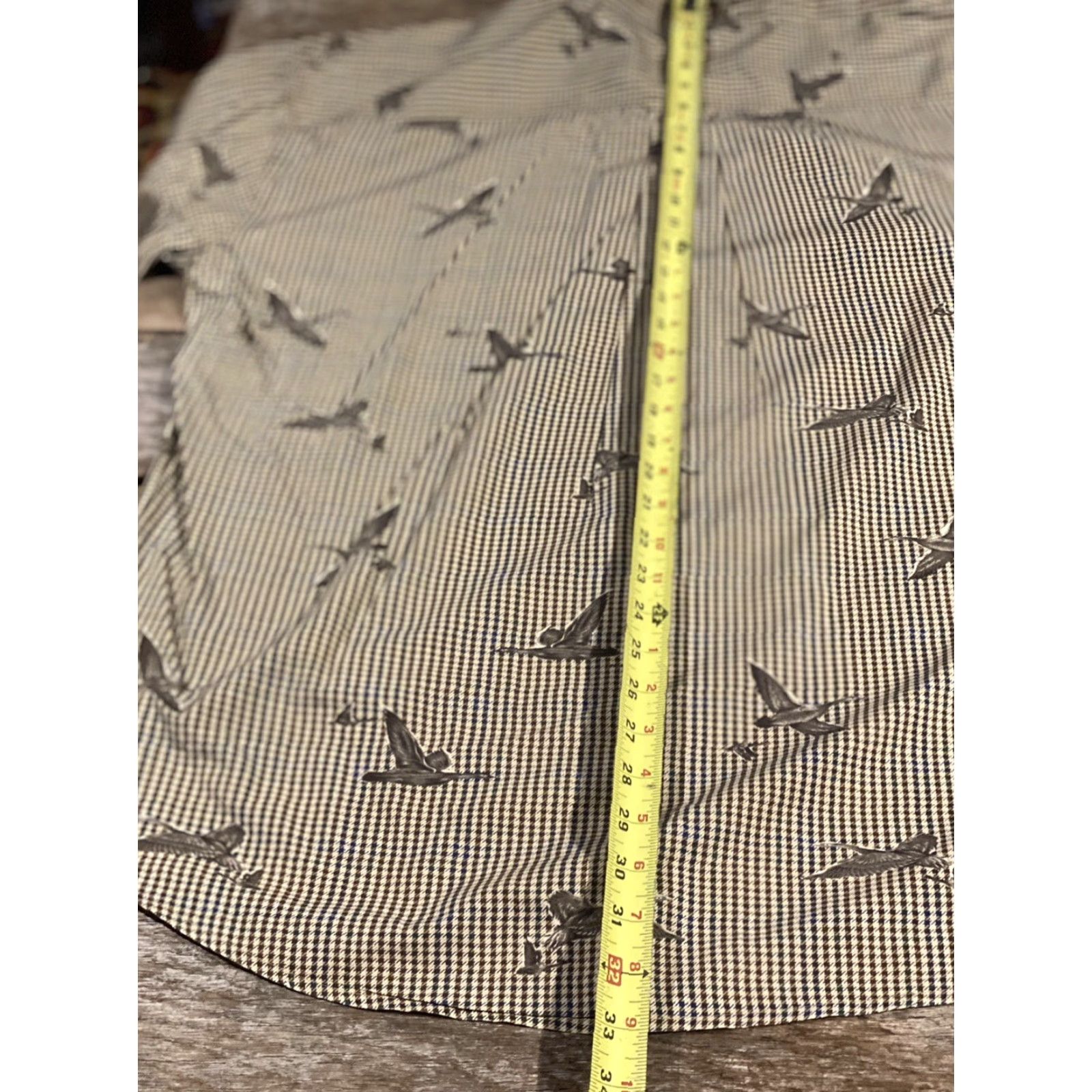 Chaps Chaps Ralph Lauren Button-Up Shirt Houndstooth Check Ducks L Mens Large Multi-Color 100% Cotton Button-Front Long Sleeve Size US L / EU 52-54 / 3 - 5 Thumbnail