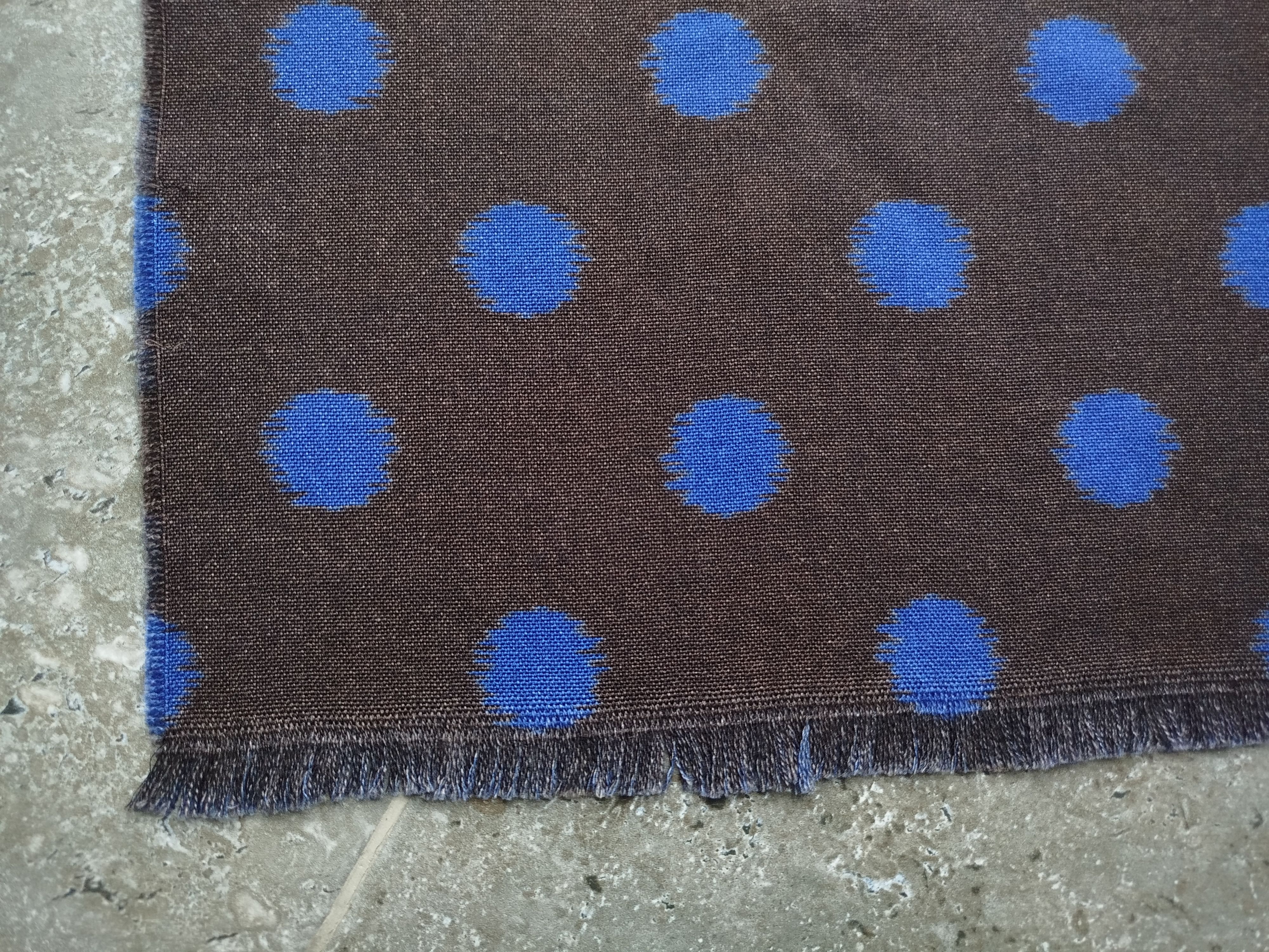Boggi BOGGI Milano Scarf Polka Dot Wool Italy Size ONE SIZE - 3 Thumbnail