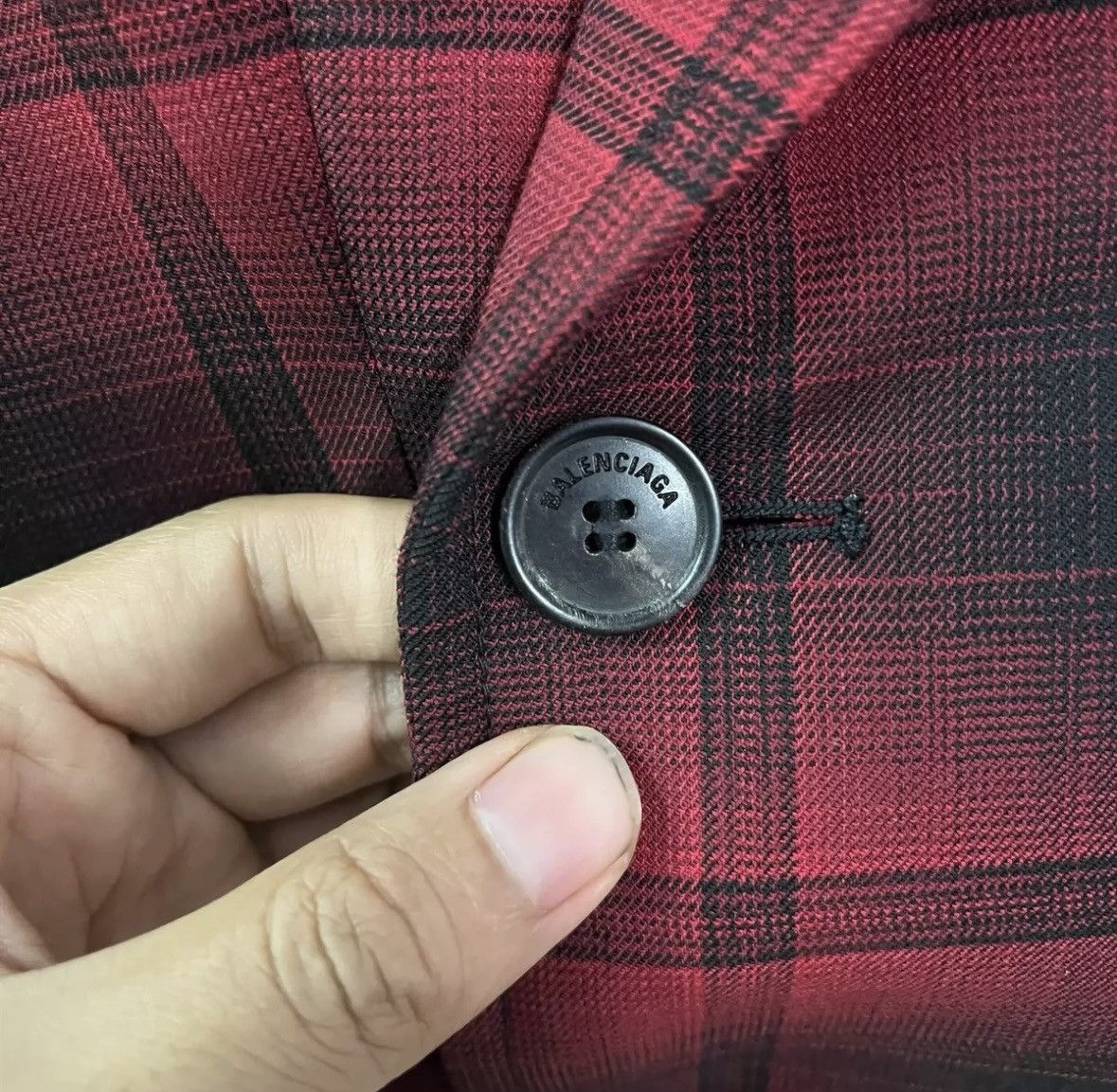 Balenciaga Balenciaga black red checked suit Size 34R - 5 Thumbnail