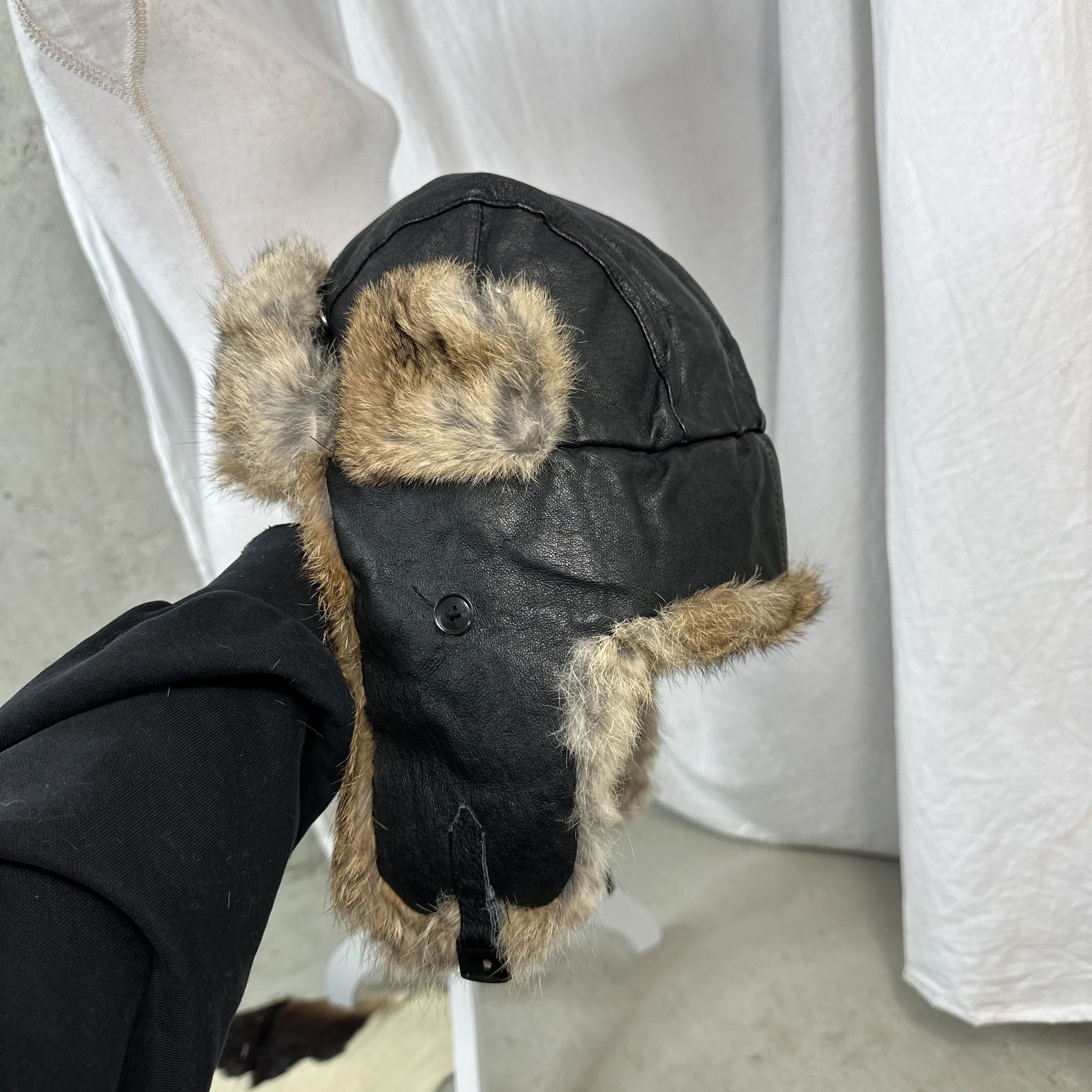 Vintage Vintage Real Fur Bomber / Traper Hat Size ONE SIZE - 5 Thumbnail