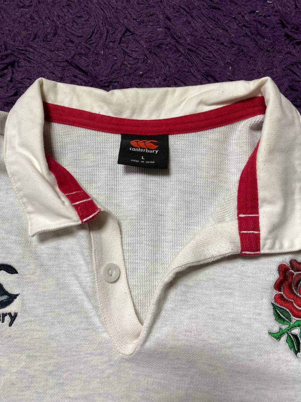 Canterbury of New Zealand Vintage Canterbury England Rugby long sleeve jersey Size US L / EU 52-54 / 3 - 10 Thumbnail