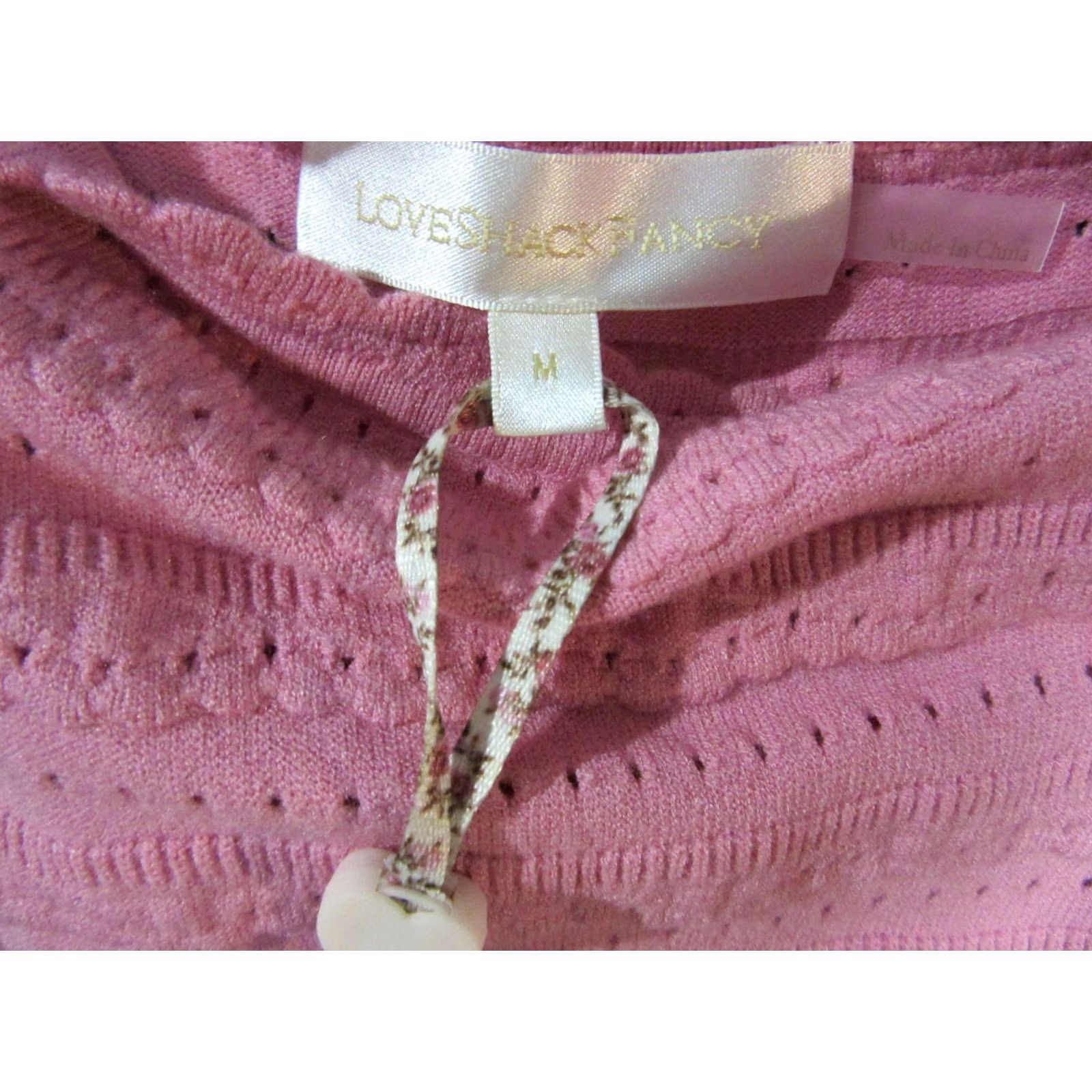 LoveShackFancy LoveShackFancy Dress Womens Medium Pink Sunset Maryanne Knit Mini Square Neck Sleeveless Strappy Knit Short Ruffle Skip N/A Size M / US 6-8 / IT 42-44 - 7 Thumbnail
