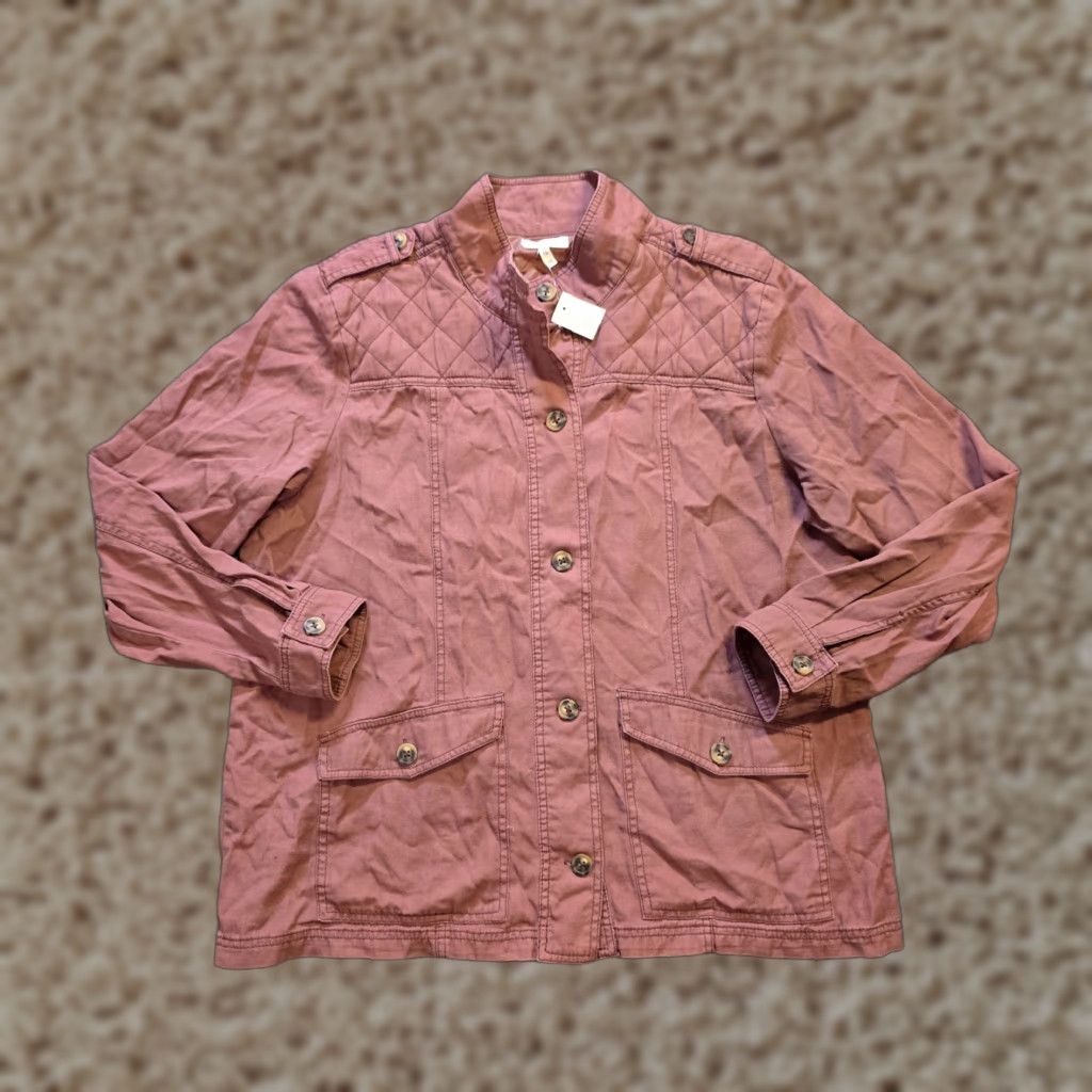 Vintage Maurices Jacket Womens 2XL Brown Orange Military Quilted Casual Capsule Jacket Size XXL / US 16-18 / IT 52-54 - 1 Thumbnail
